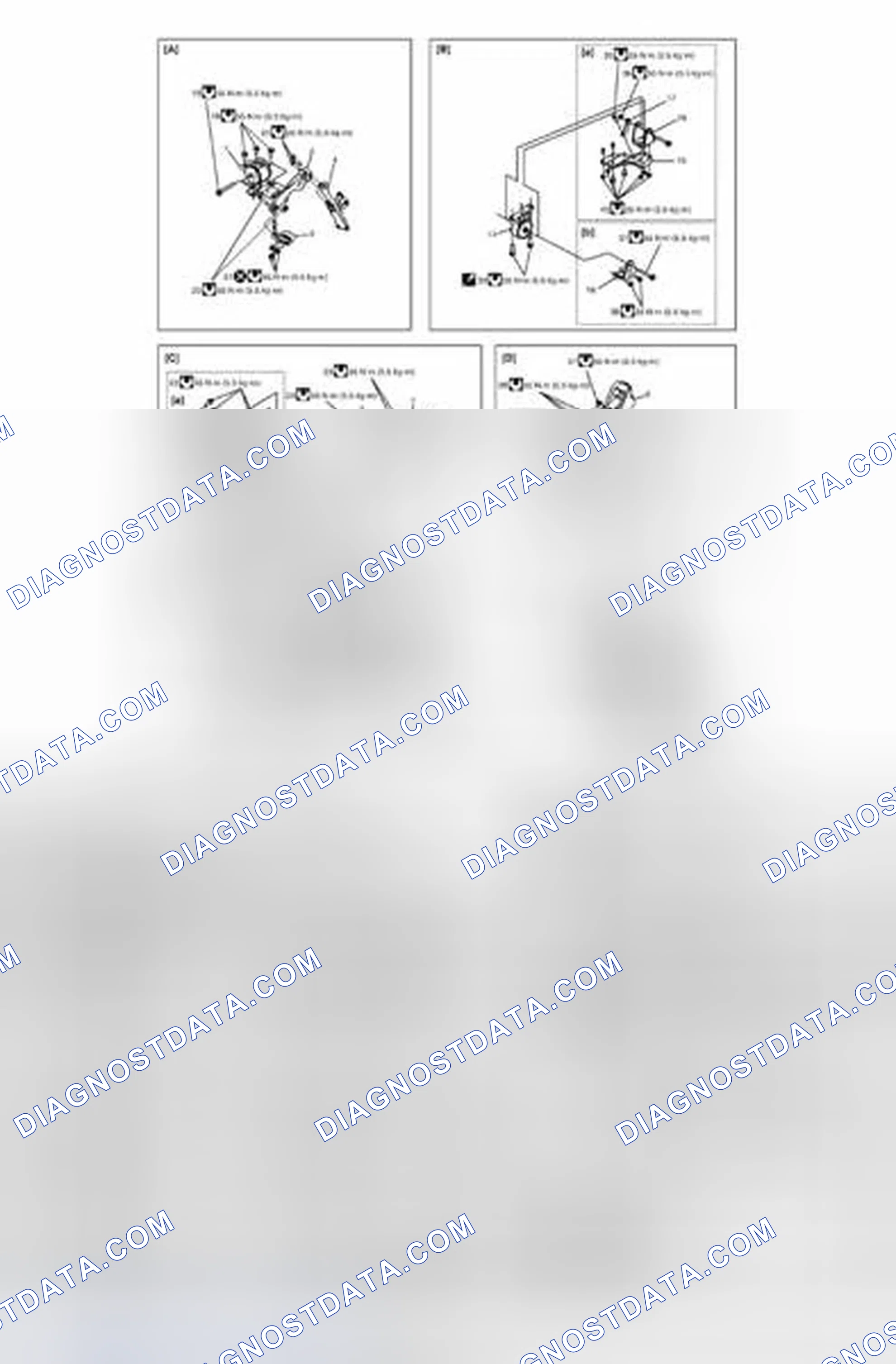 Scheme 8: Engine Mountings Components