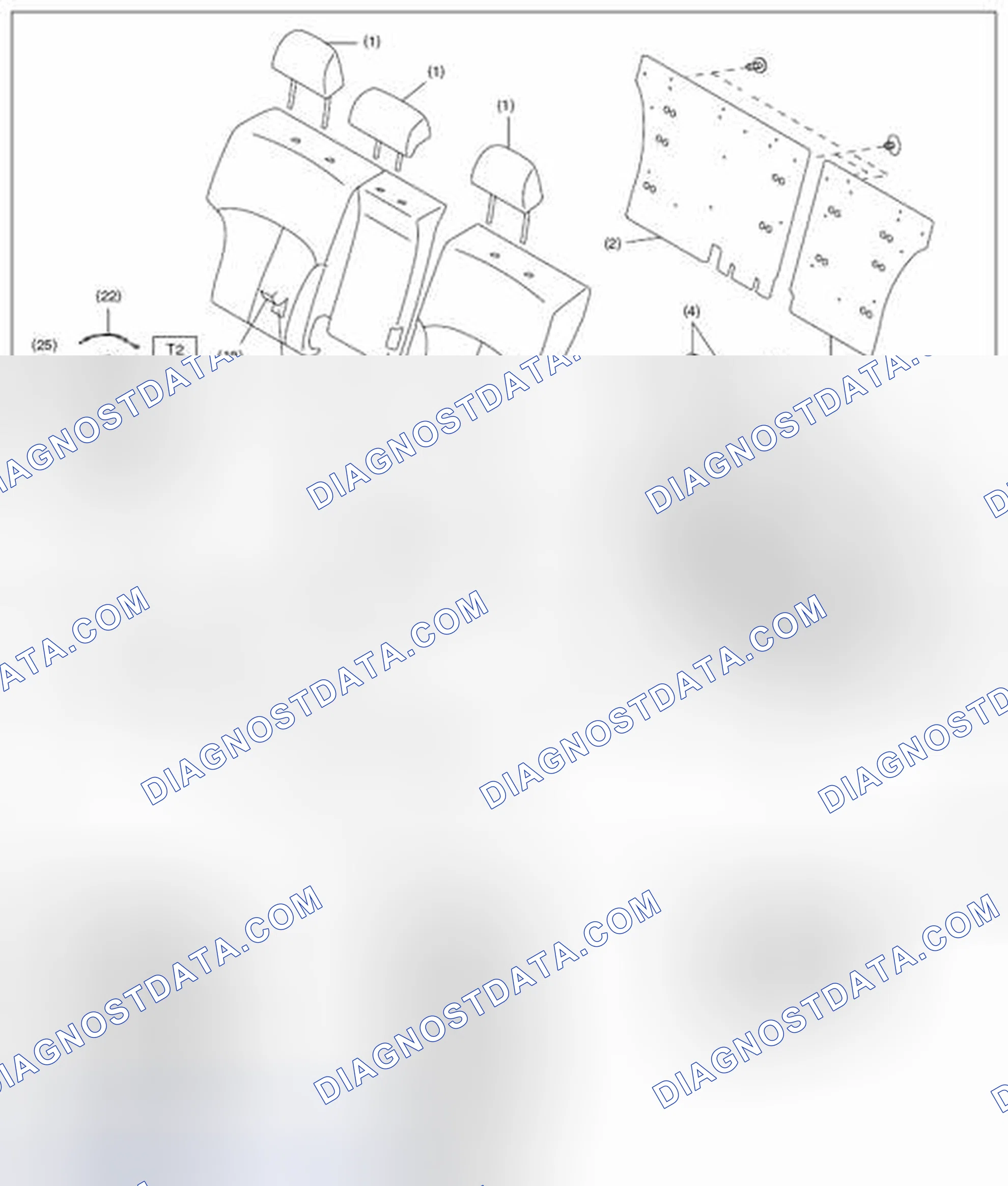 Scheme 21: REAR SEAT (OUTBACK MODEL)