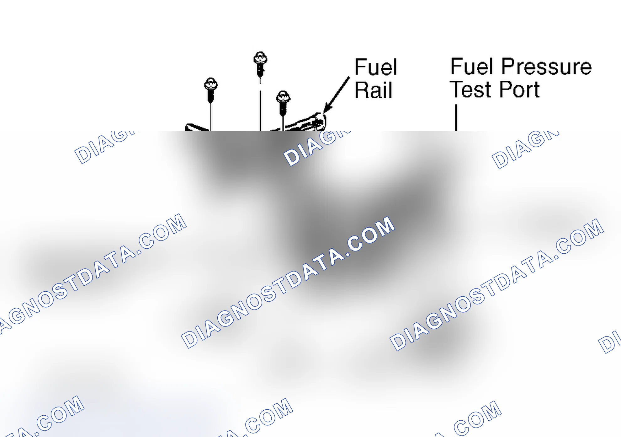 Scheme 6: Locating Fuel Rail Assembly Components (3.8L)