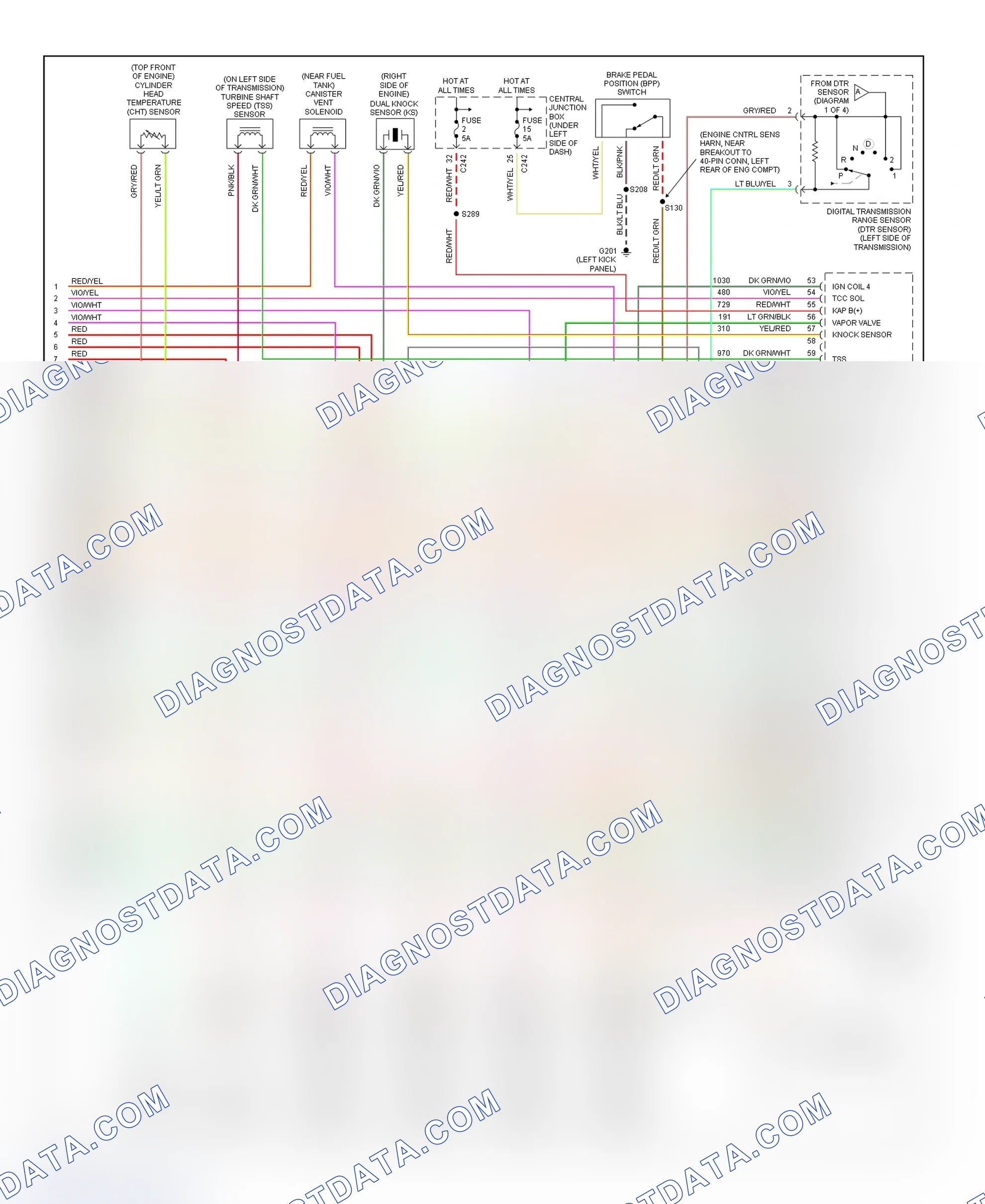 Scheme 91: PCM Wiring Diagram (Expedition & Navigator - 5.4L - 4 Of 4)