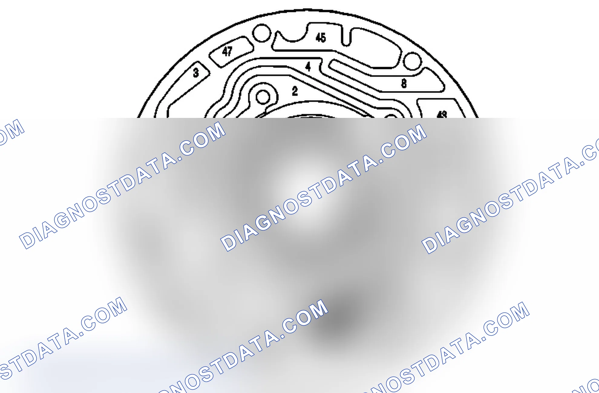 Scheme 24: Pump Body Fluid Passages (Pump Cover Side)