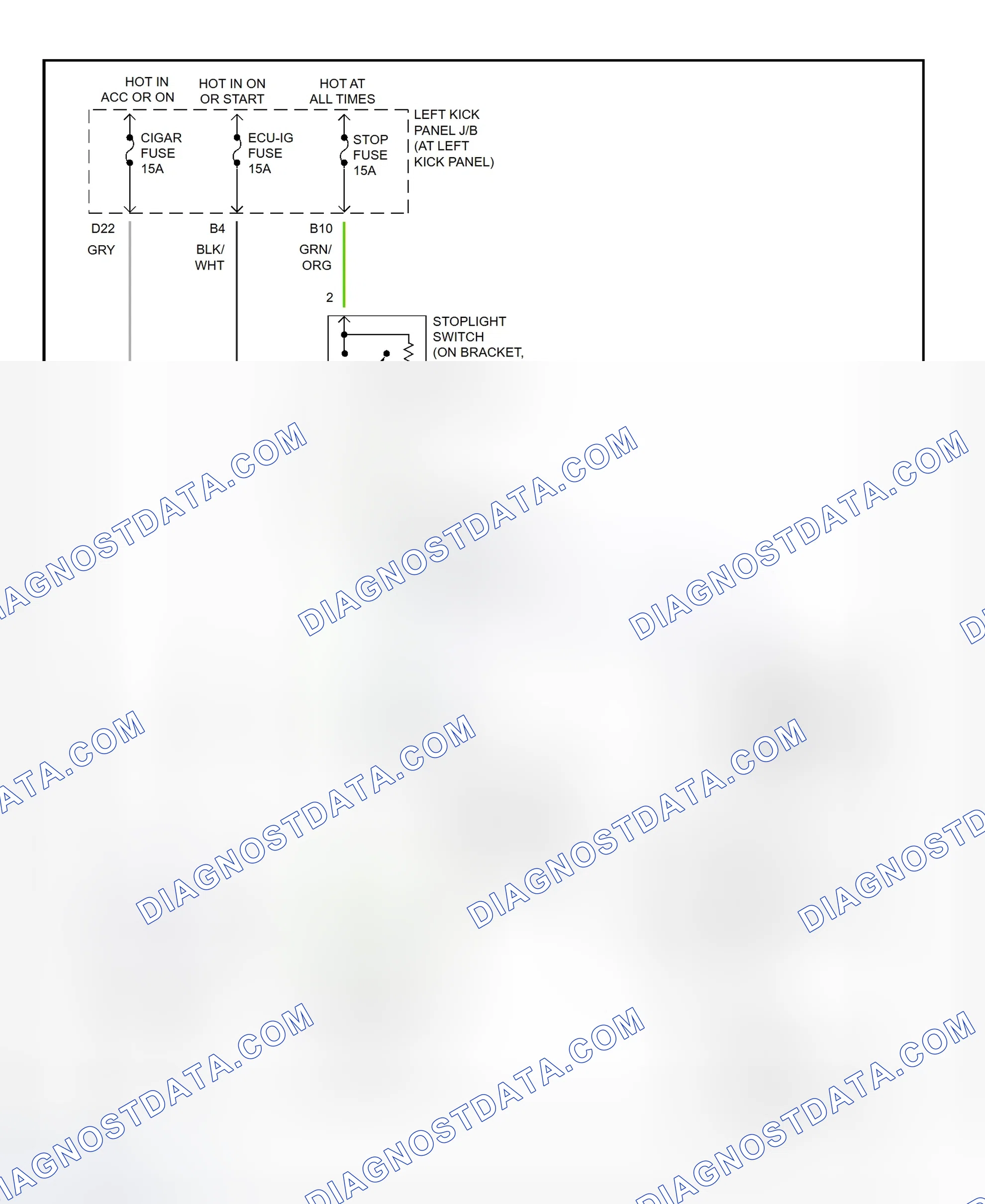 Scheme 294: Shift Interlock System Wiring Diagram (2001 - Lexus LX470)
