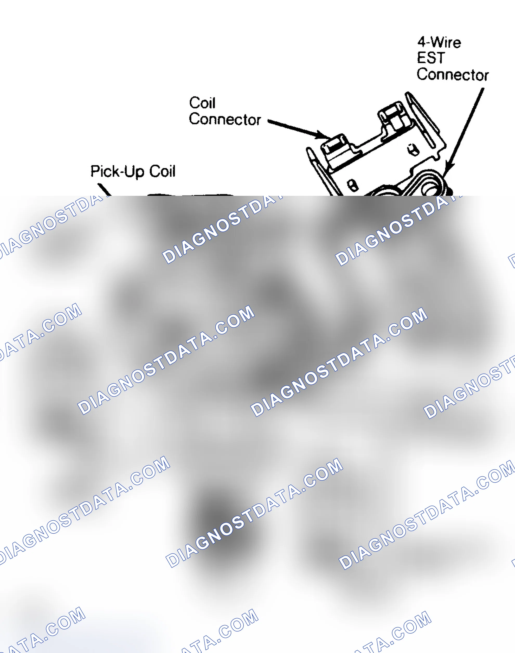 Scheme 22: Distributor Pick-Up Coil Short & Resistance Checks. Notice ohmmeter test points.