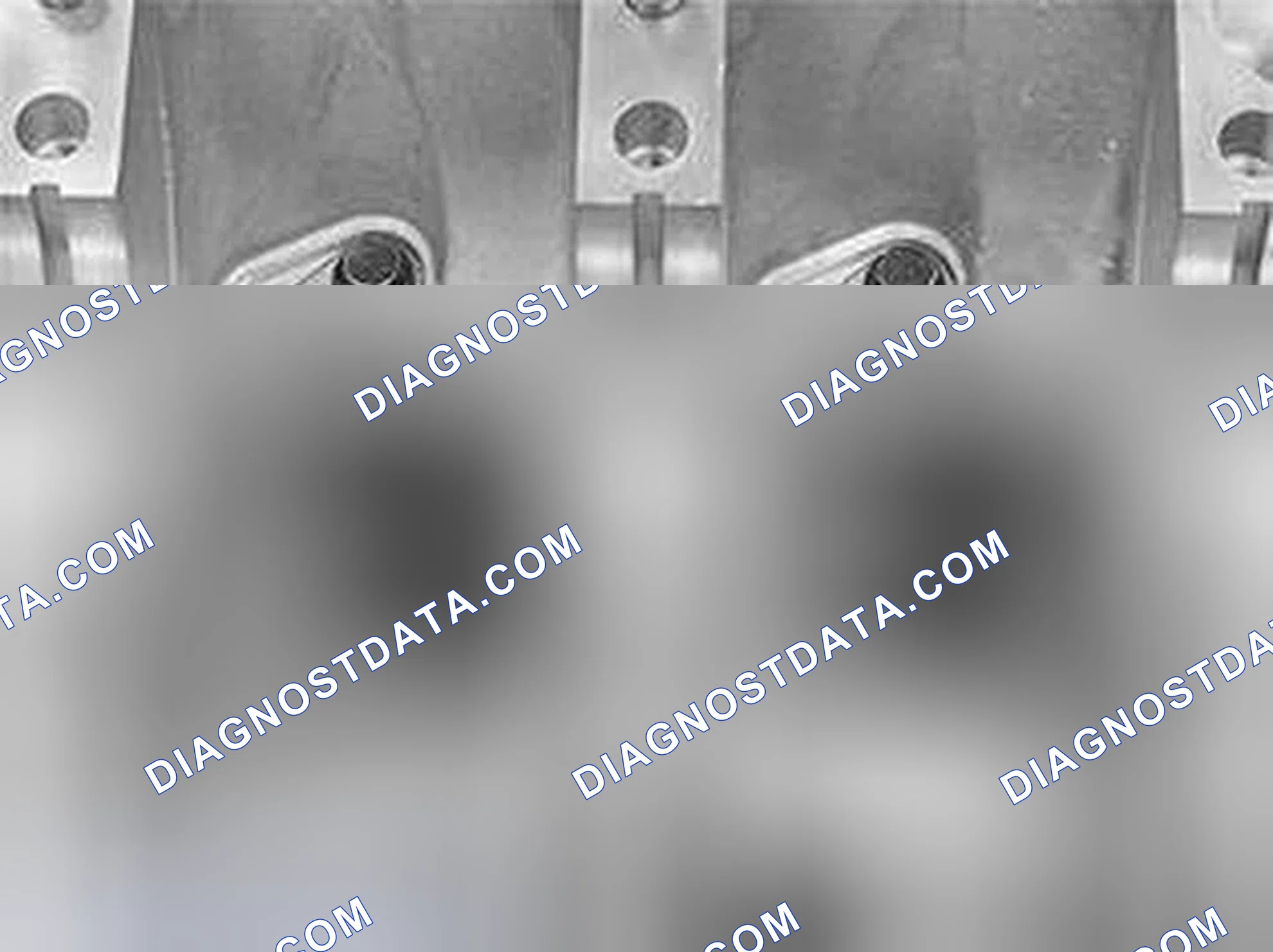 Scheme 404: Installing the piston cooling valve and nozzles
