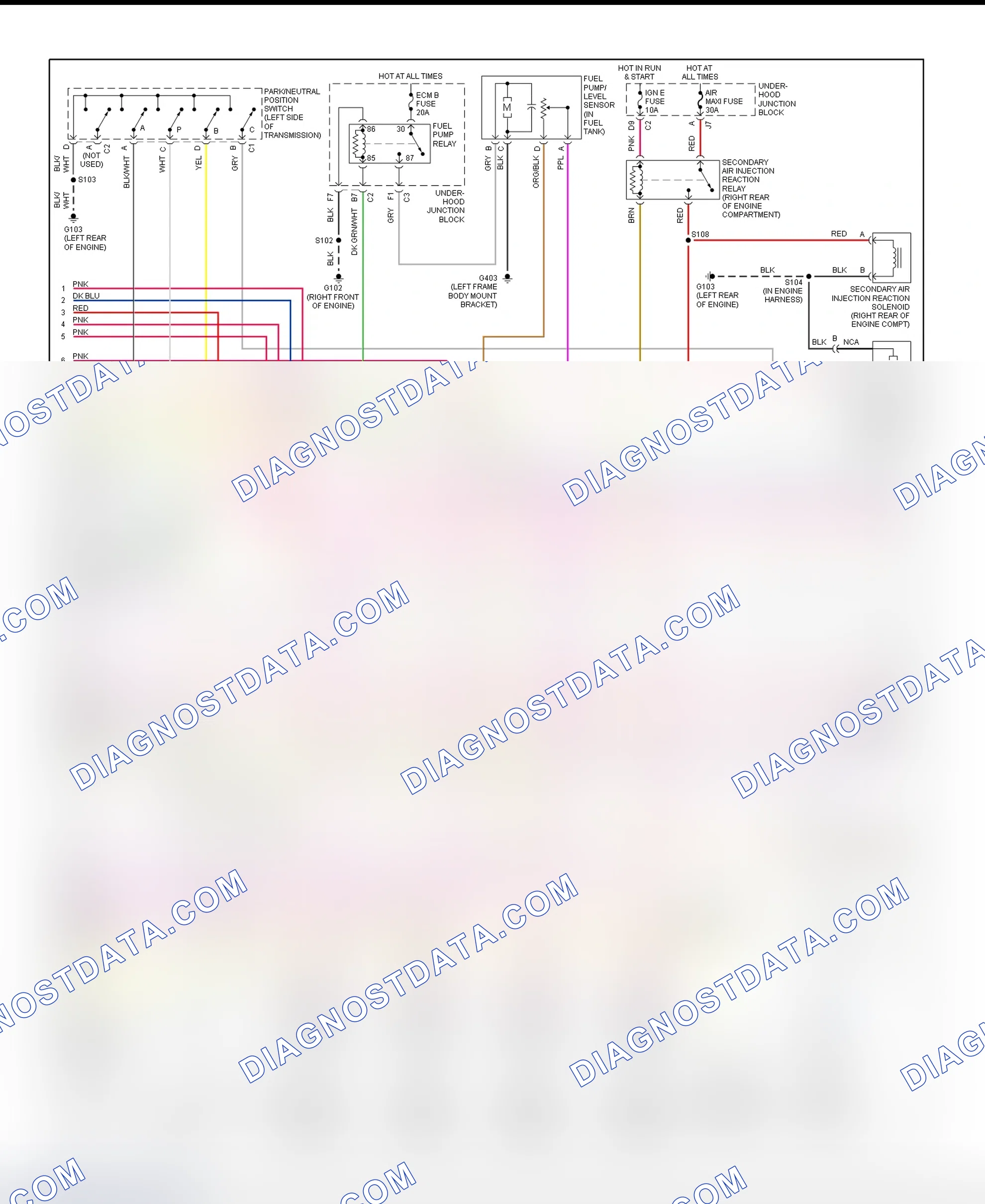 Scheme 25: PCM Wiring Diagram (Sierra & Silverado - 4.3L VIN X - 2 Of 4)