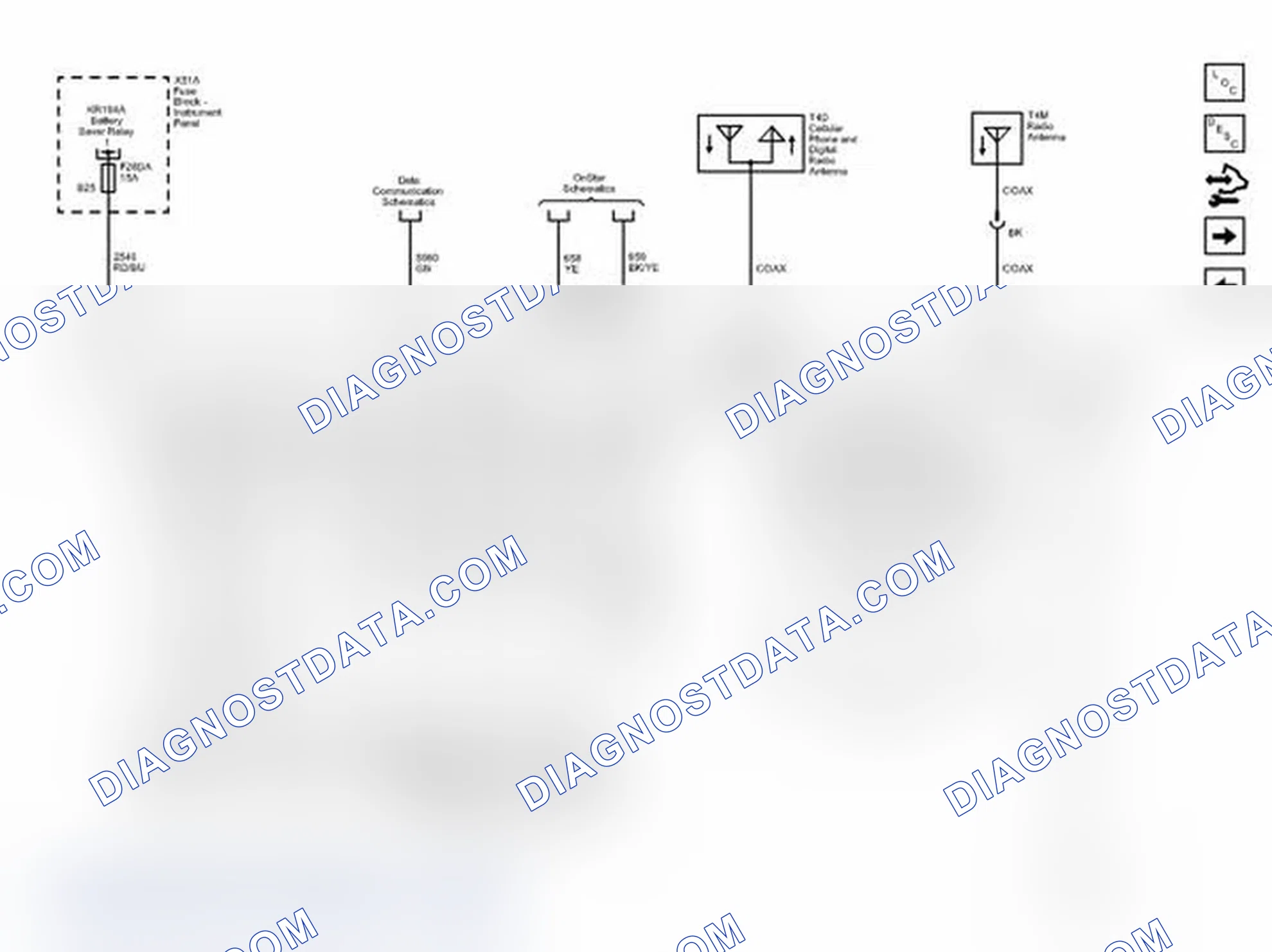 Scheme 1: Power, Ground, Serial Data, Antenna, and Audio Input Wiring Schematics