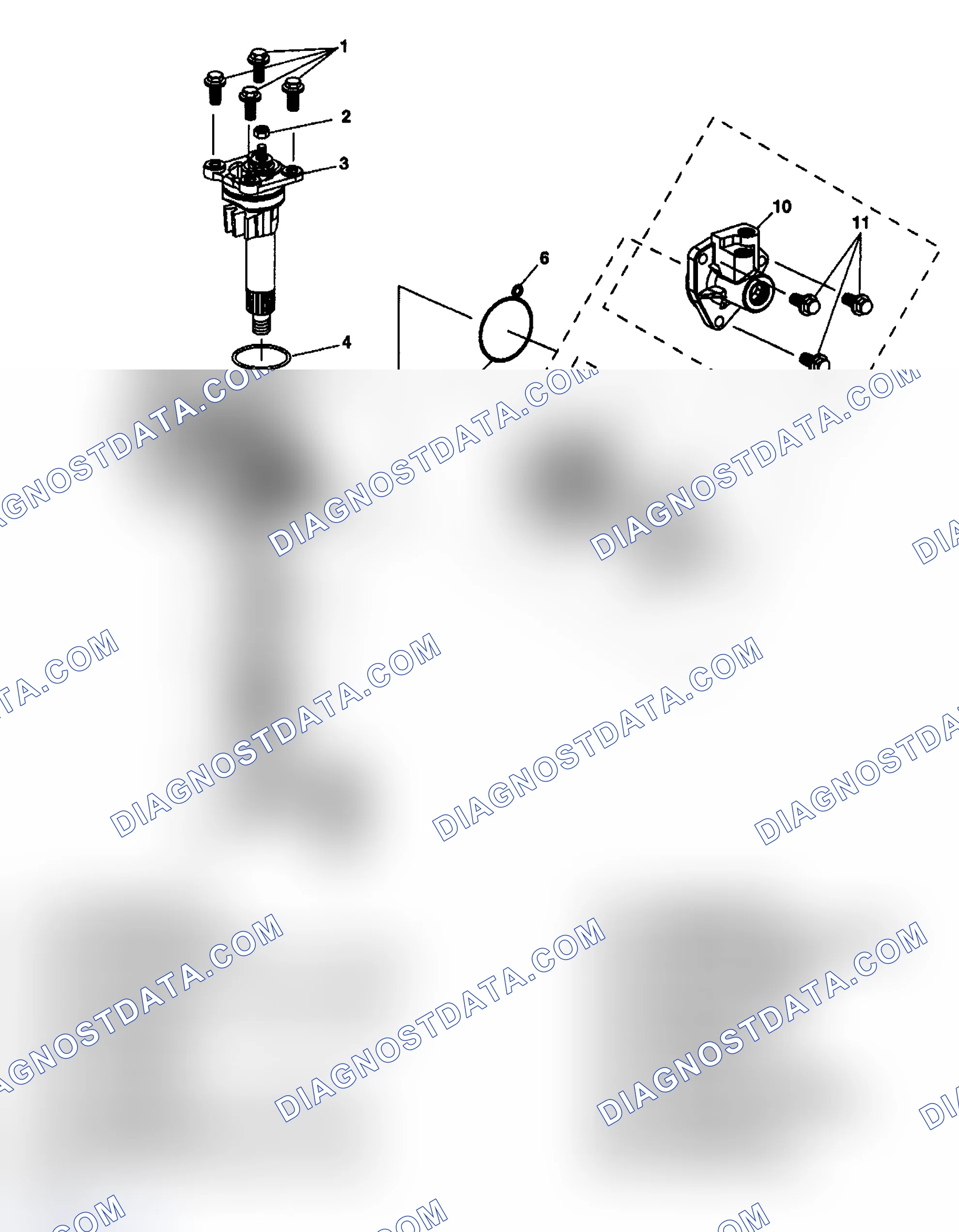 Scheme 2: Power Steering Gear Disassembled View (670 Gear)