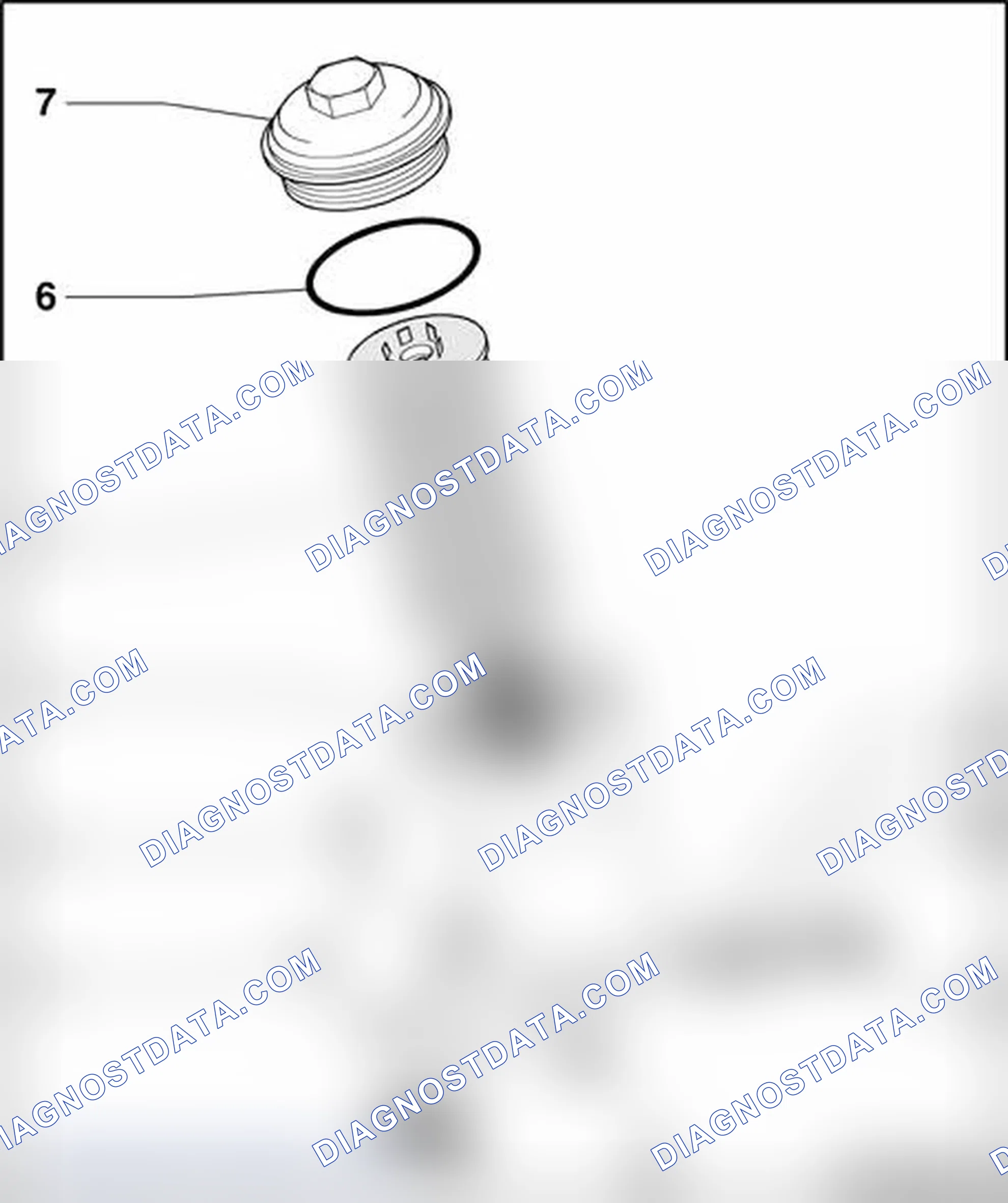 Scheme 319: Oil filter housing, component overview