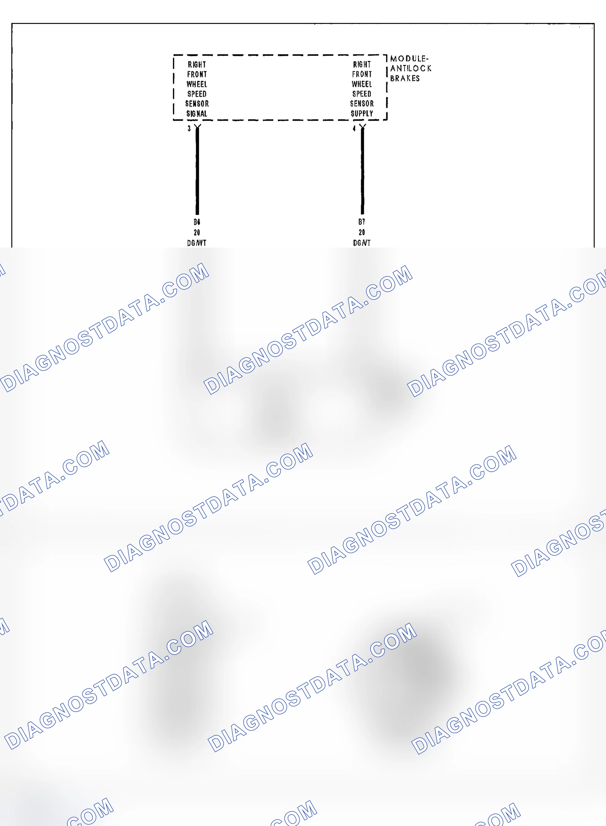 Scheme 92: C101C-RIGHT FRONT WHEEL SPEED SENSOR INPUT SIGNAL ERRATIC PERFORMANCE