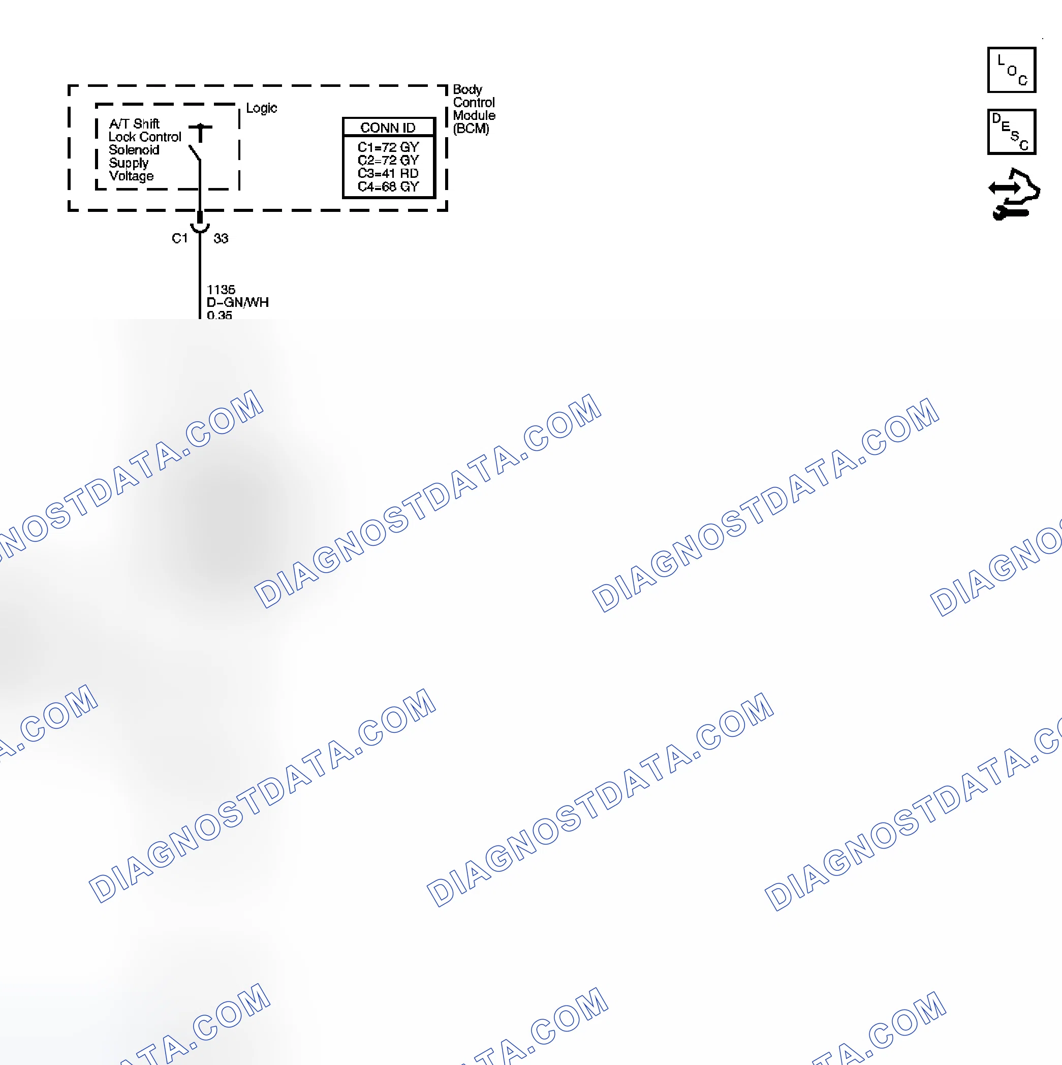 Scheme 100: Shift Lock Control Schematics