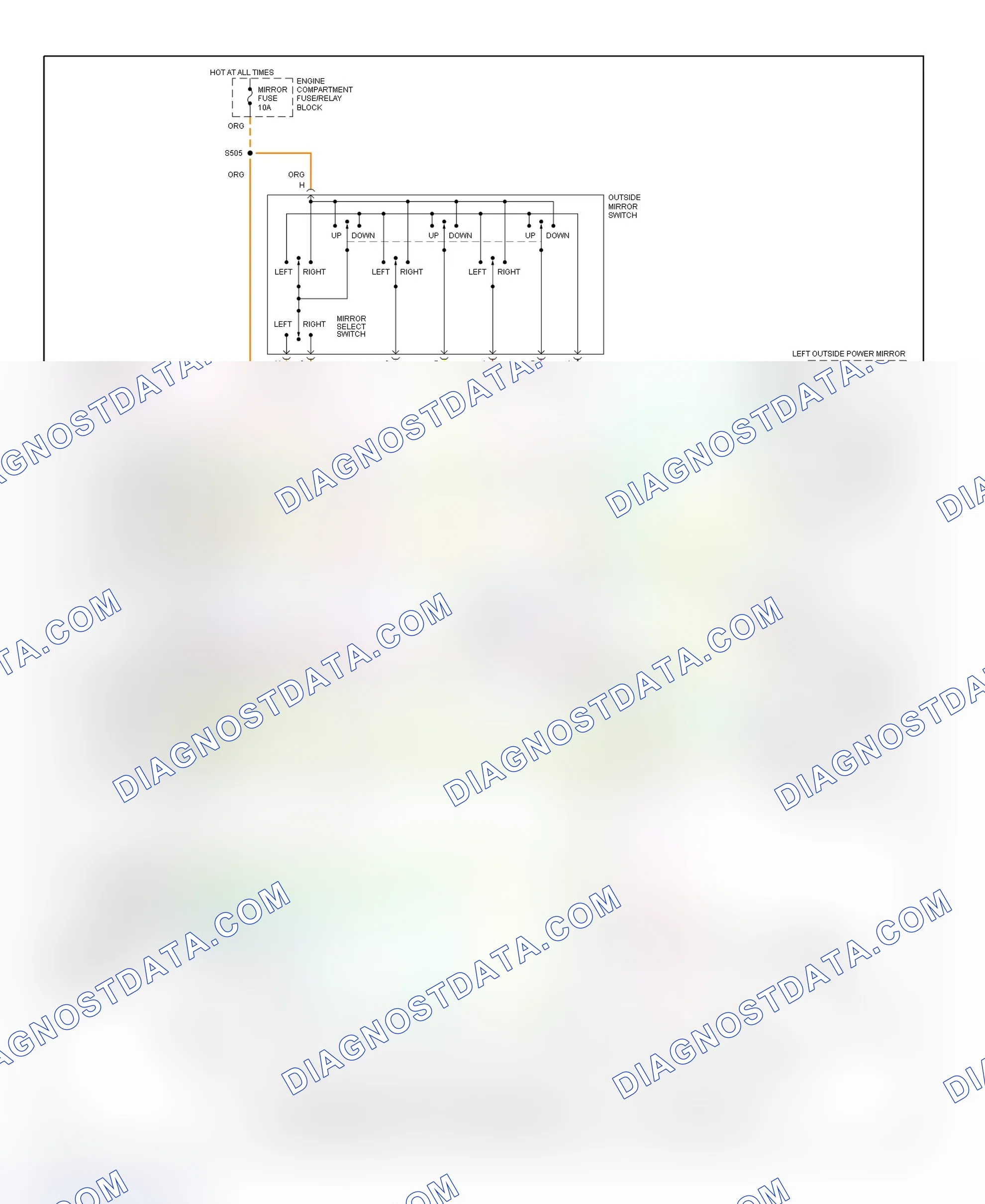 Scheme 9: Memory Power Seats/Power Mirrors Wiring Diagram (DeVille - 2 Of 2)