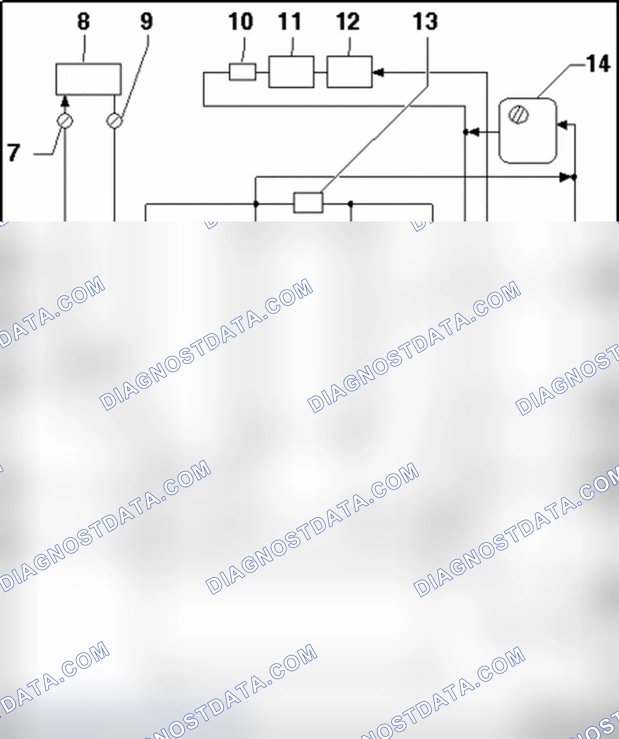 Scheme 308: Coolant Hose Connection Diagram, with Auxiliary Heater