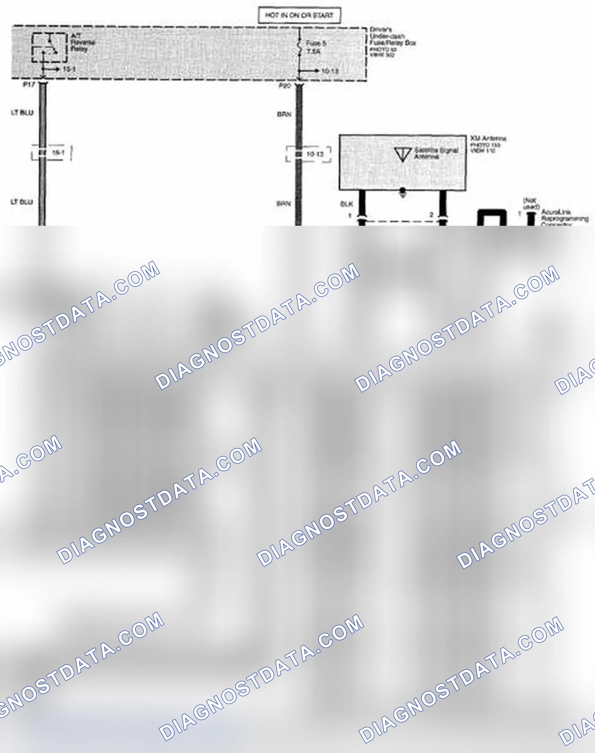 Scheme 336: Navigation System Circuit Diagram - AcuraLink (Page 156-13)