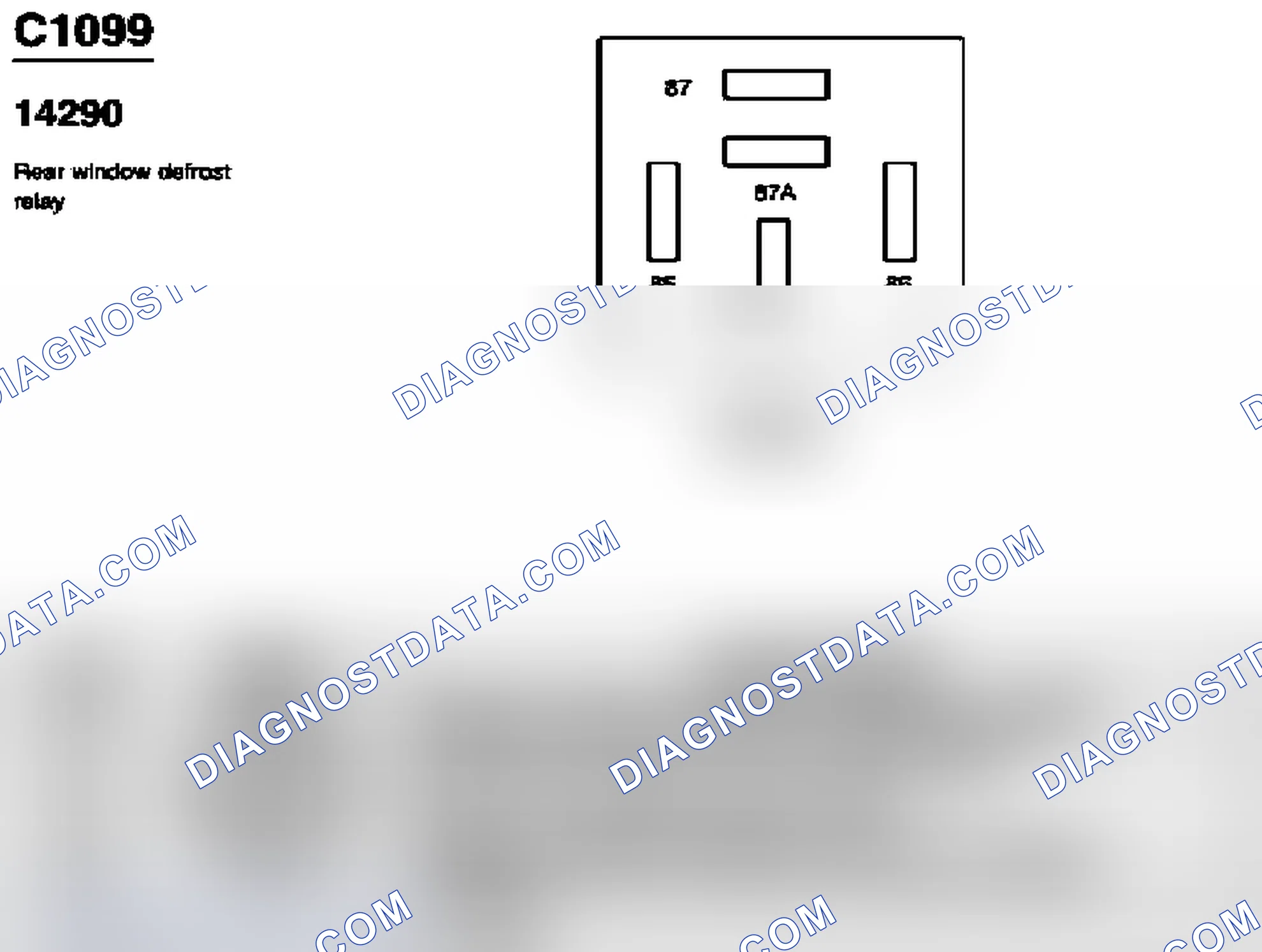 Scheme 259: Identifying Connectors C1099, C1100a & C1100b