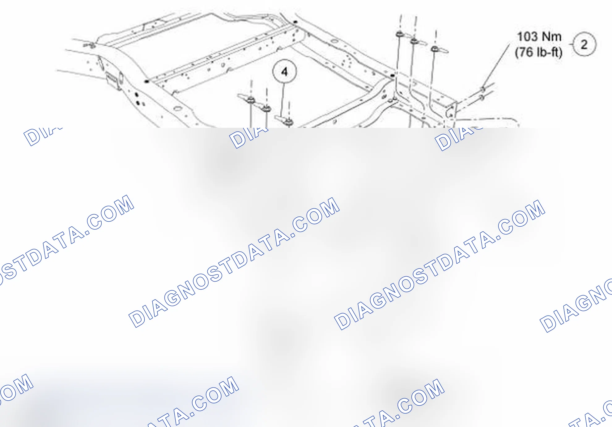 Scheme 12: Rear Suspension Crossmember and Aft-of-Fuel Tank Crossmember - 176 in Wheelbase