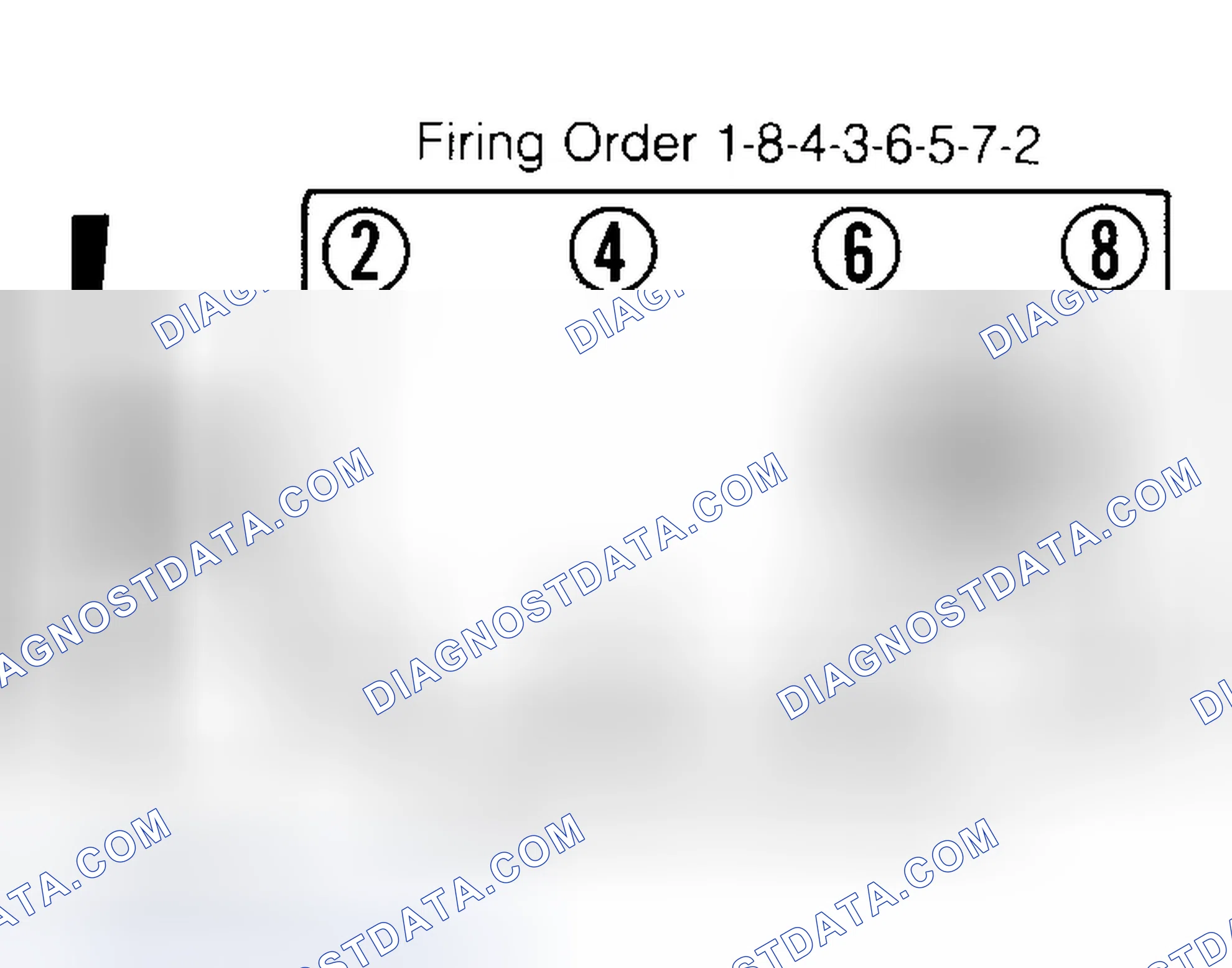 Scheme 6: Firing Order & Timing Marks (5.0L, 5.7L & 7.4L)