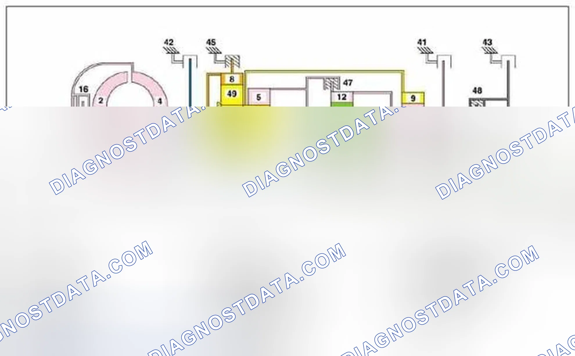 Scheme 247: Power flow in 7th gear, function - GF27.10-P-3026AHZ