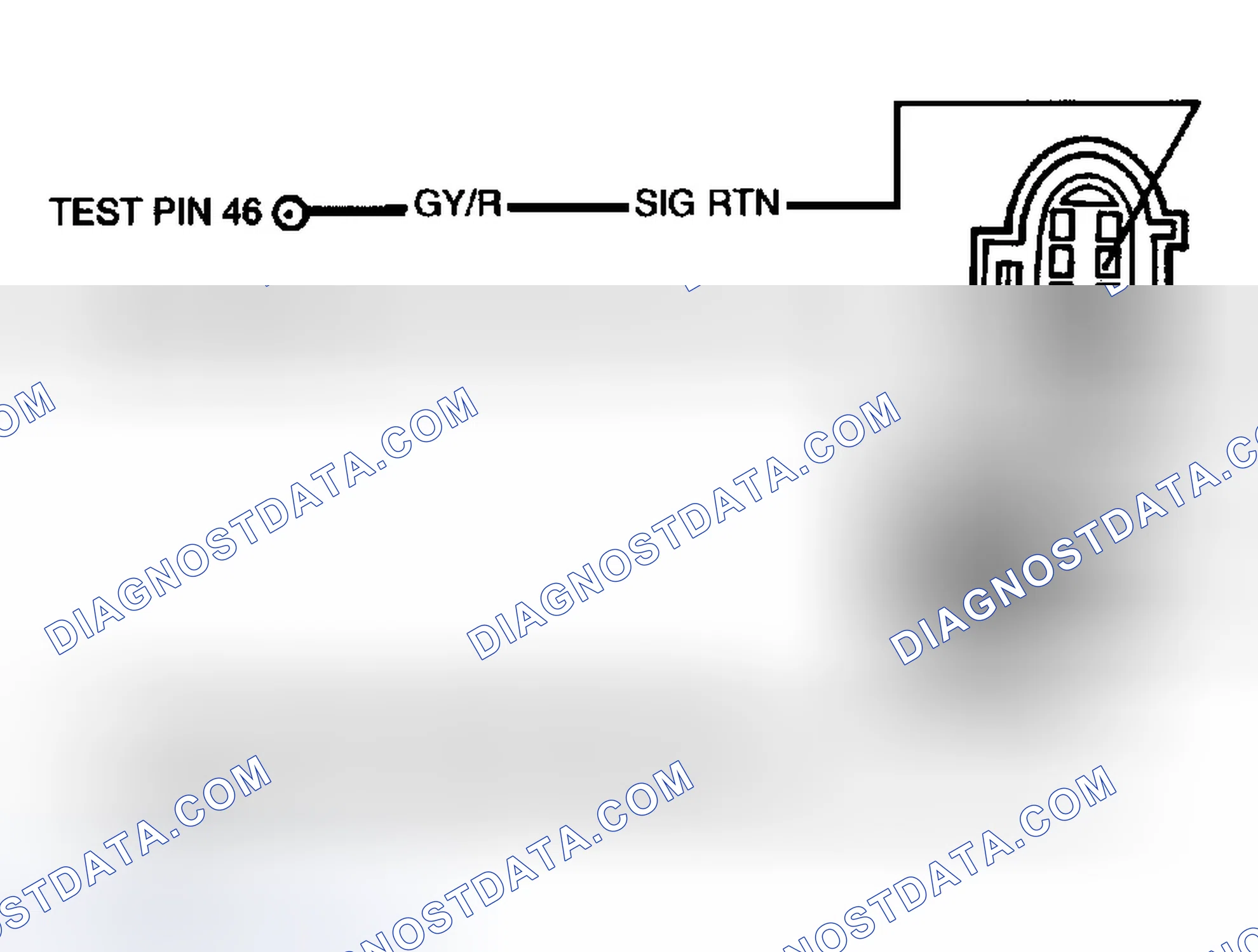 Scheme 253: TR Sensor Connector Terminals (4R70W Transmission)