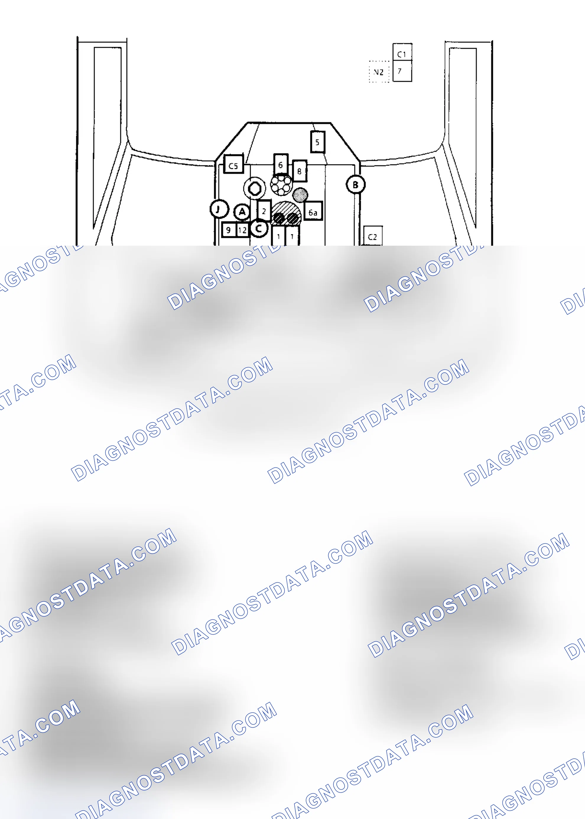 Scheme 167: Component Locations for "G" Series 5.0L & 5.7L