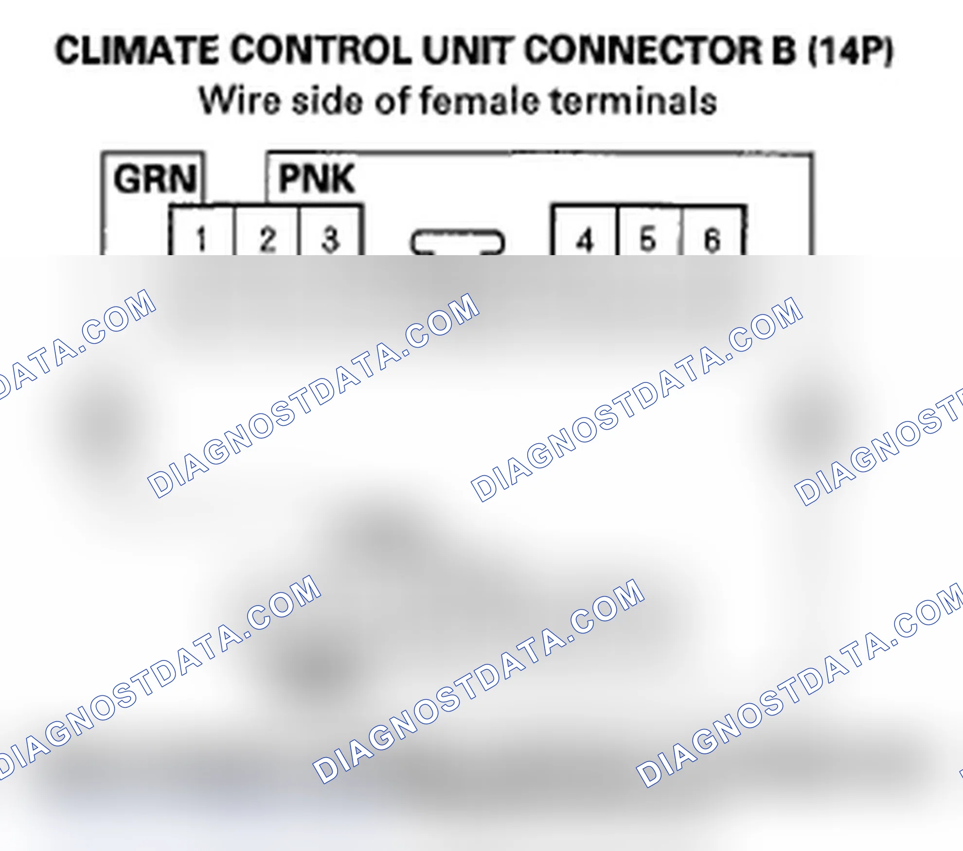 Scheme 103: DTC B1246 or DTC indicator H: A Problem in the Rear Air Mix Control Linkage, Door, or Motor Circuit