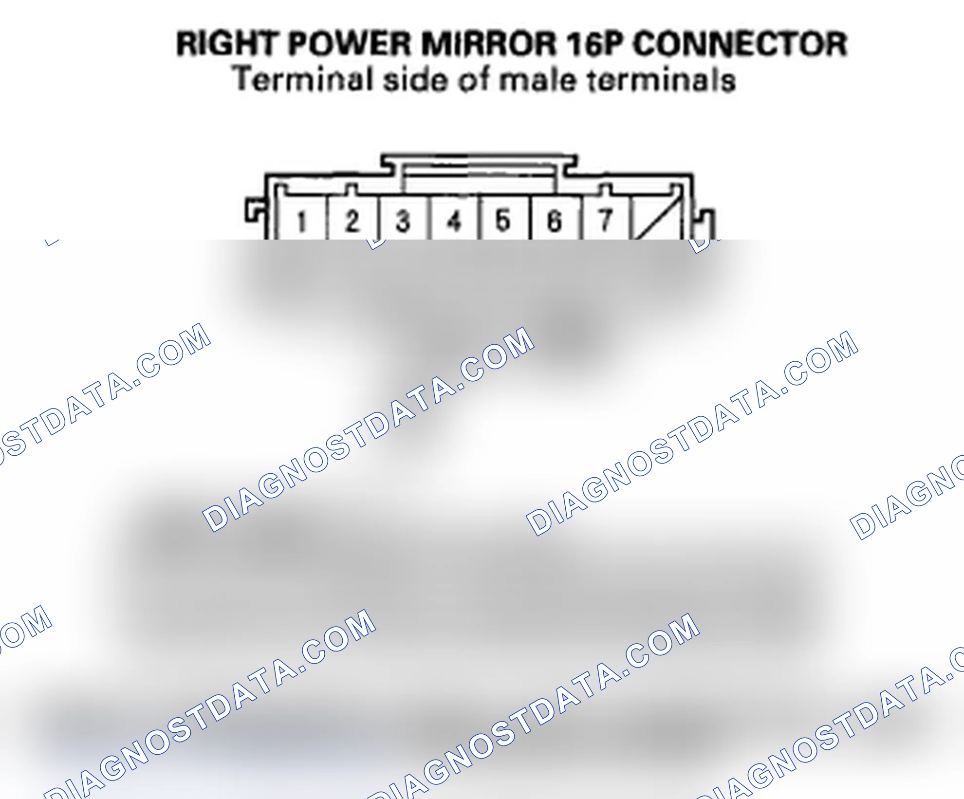 Scheme 85: DTC B2185: Right Power Mirror Vertical Sensor Signal Error