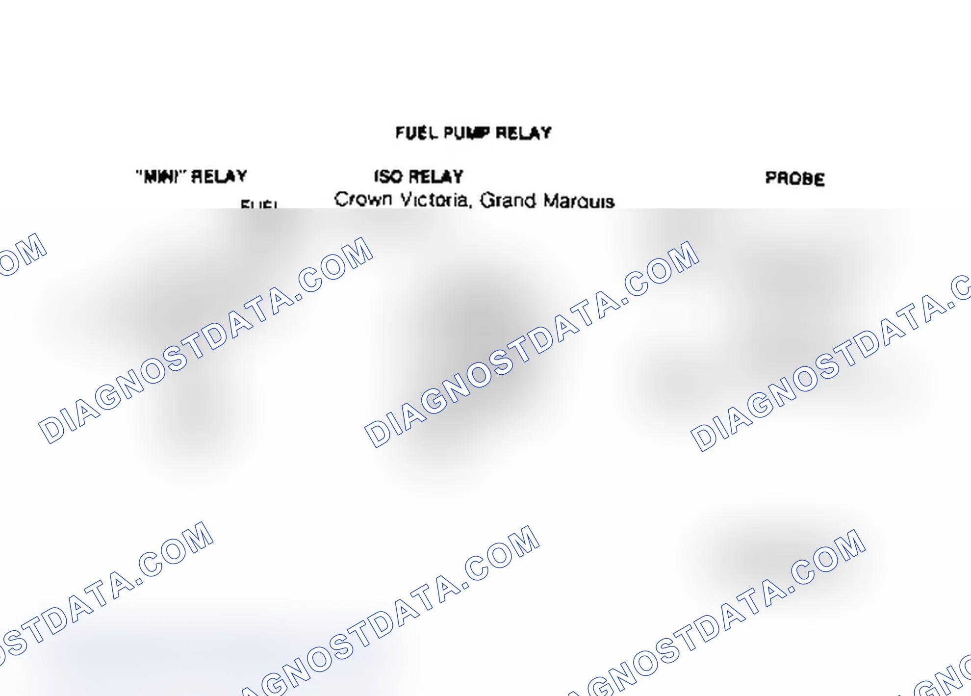 Scheme 122: Fuel Pump Relay Connector Terminal ID