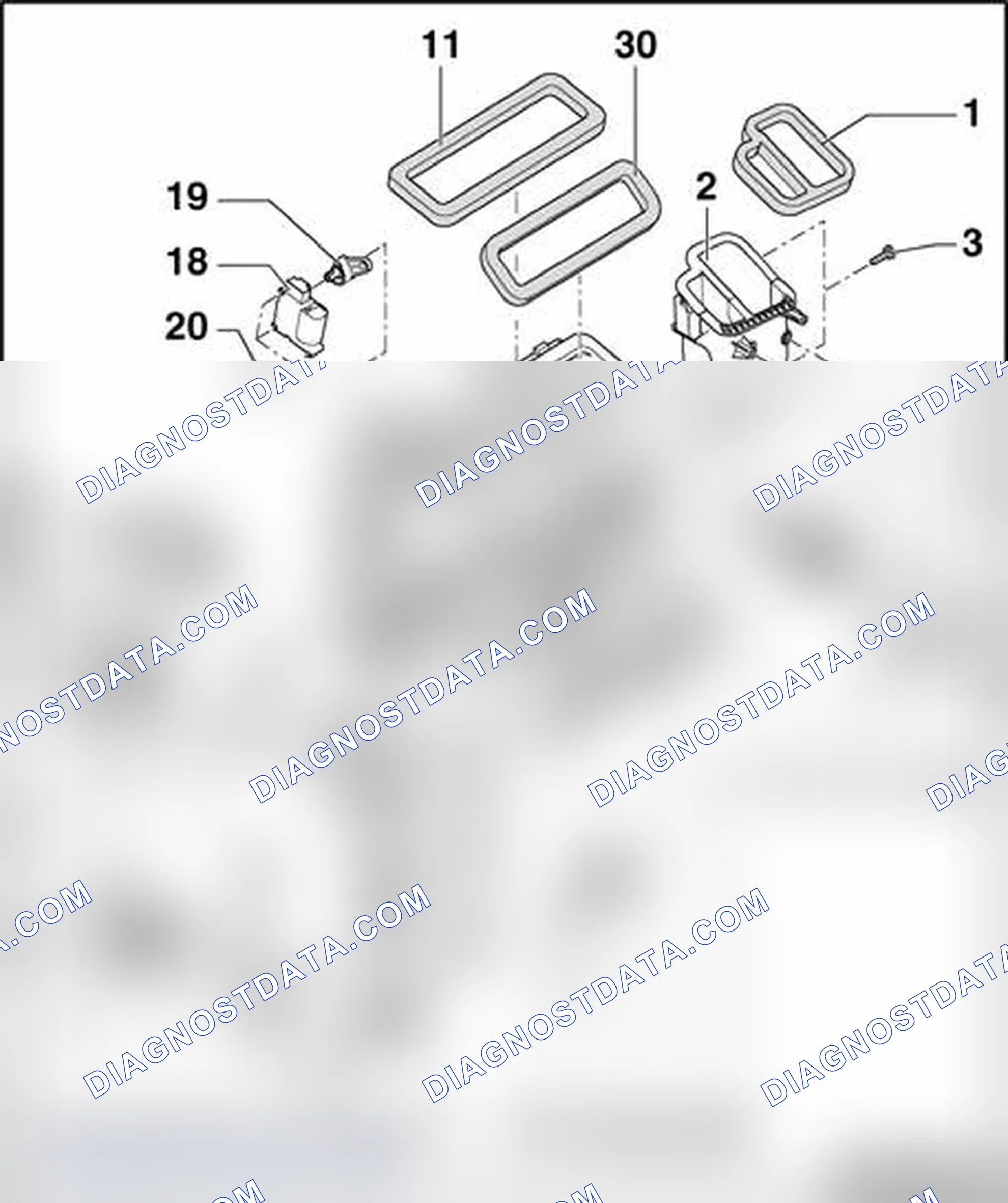 Scheme 188: Air distributor housing, disassembly and reassembly