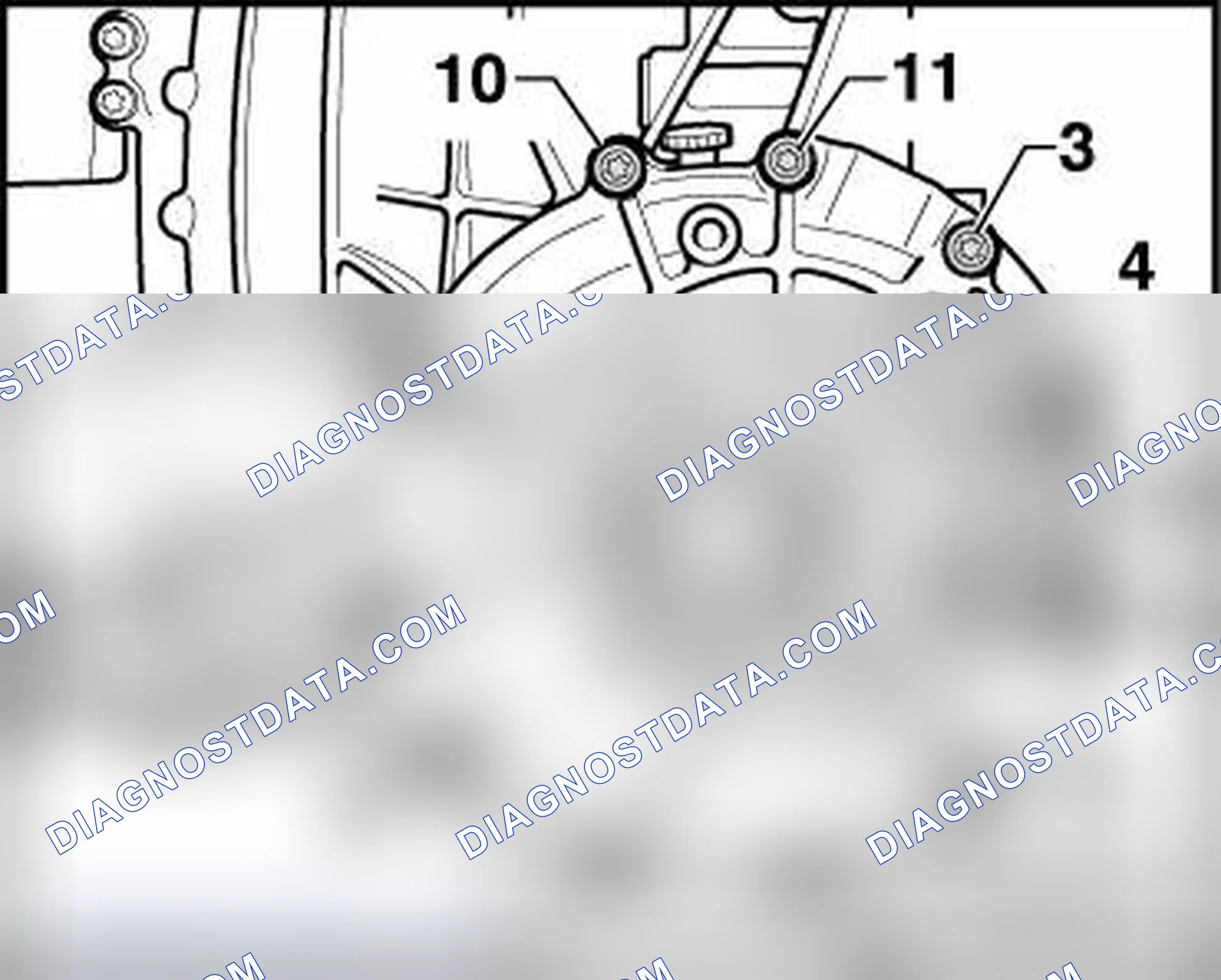 Scheme 4: FRONT FINAL DRIVE COVER - TIGHTENING SPECIFICATIONS AND SEQUENCE