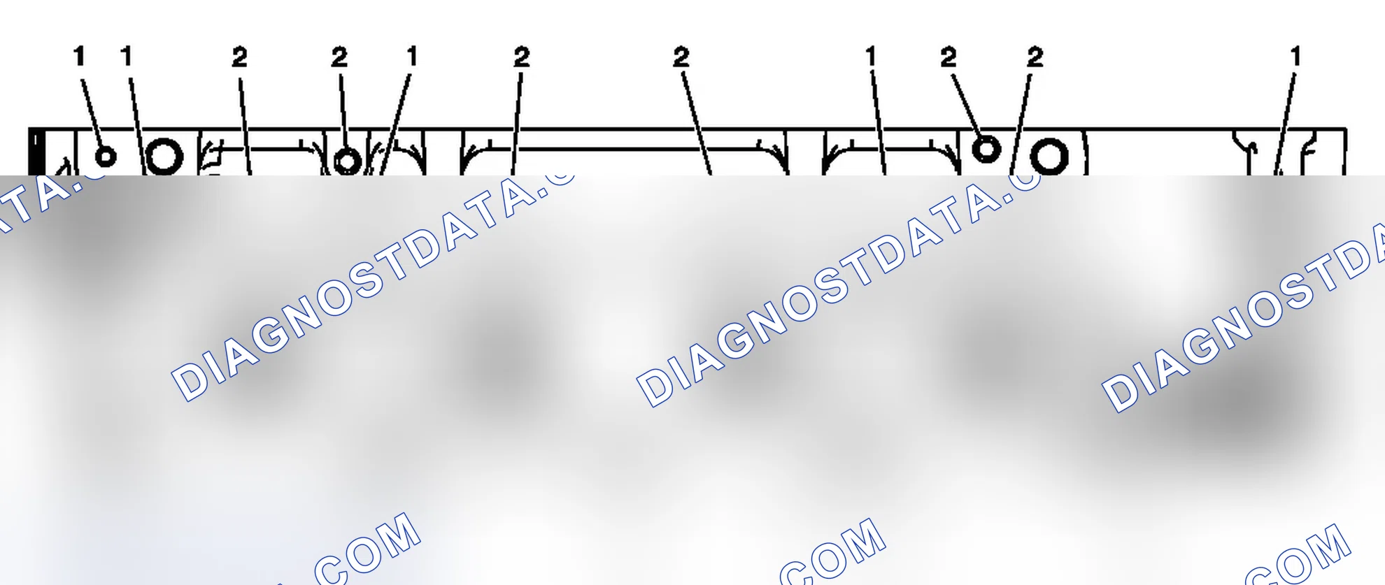 Scheme 46: Cylinder Head - Exhaust Manifold Deck View