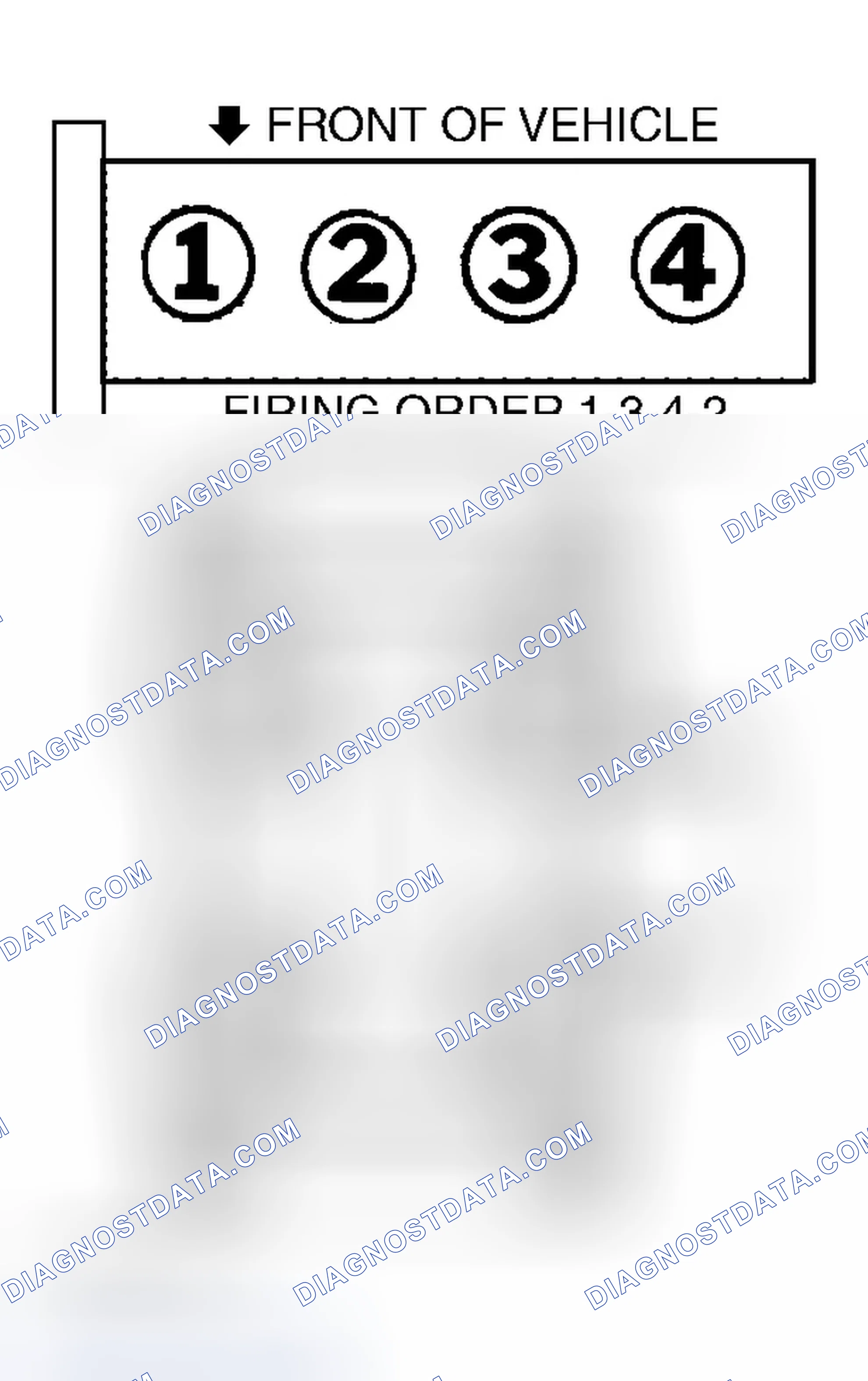 Scheme 7: Firing Order & Coil Pack (626 2.0L)