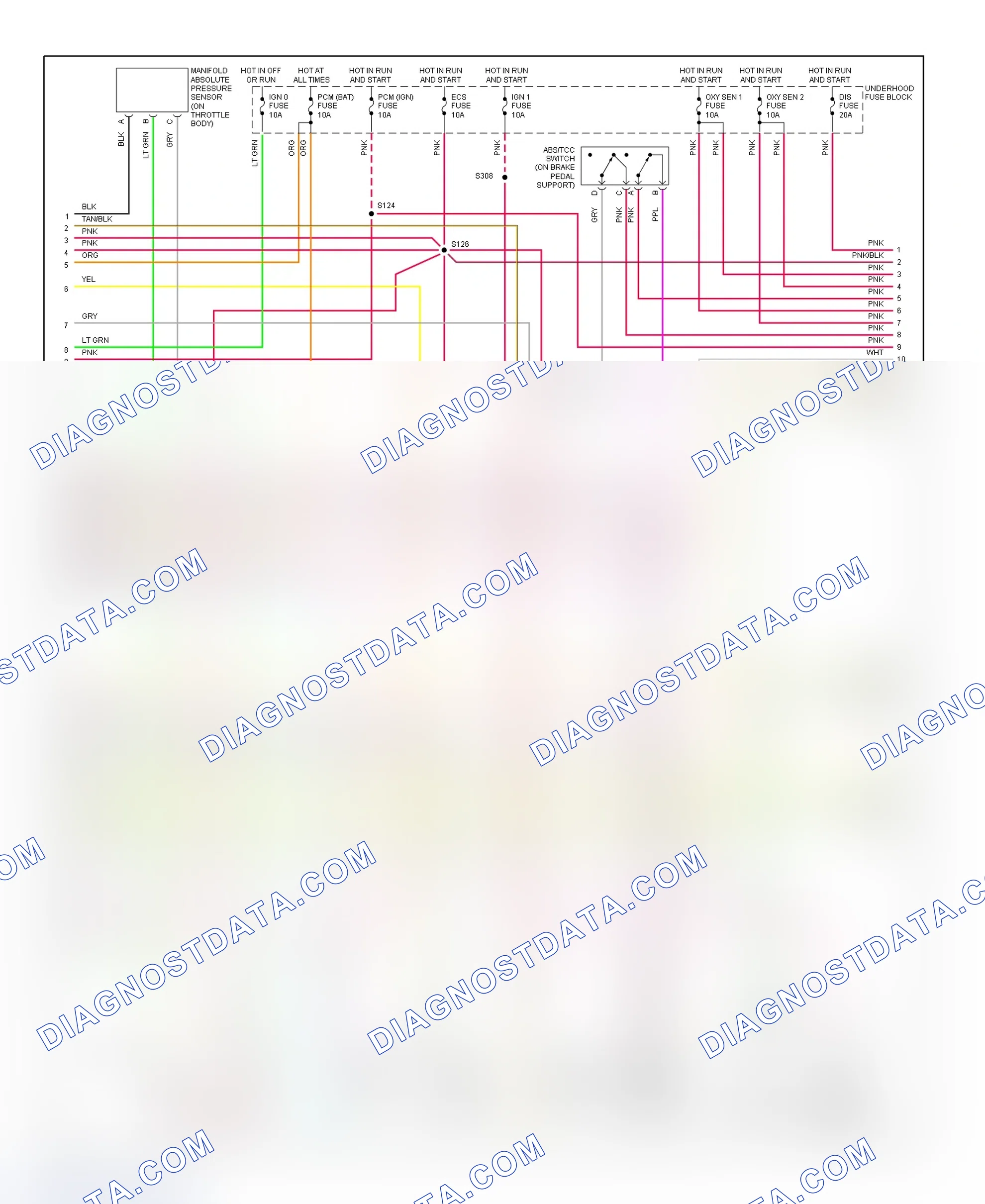 Scheme 72: PCM Wiring Diagram (DeVille & Eldorado - 4.6L - 2 Of 4)