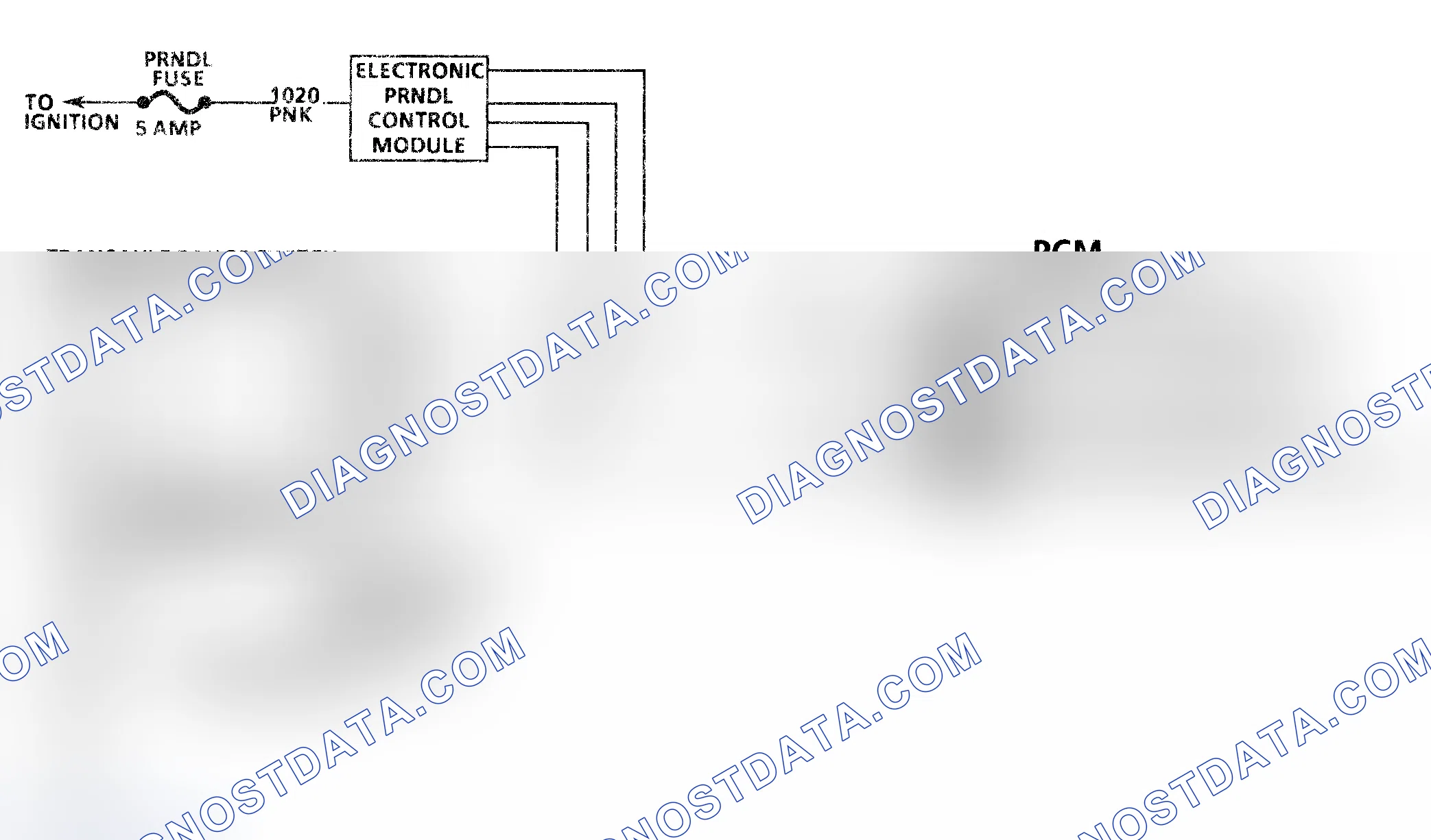 Scheme 67: Code 28 Schematic (3.1L) Transmission Range Pressure Switch