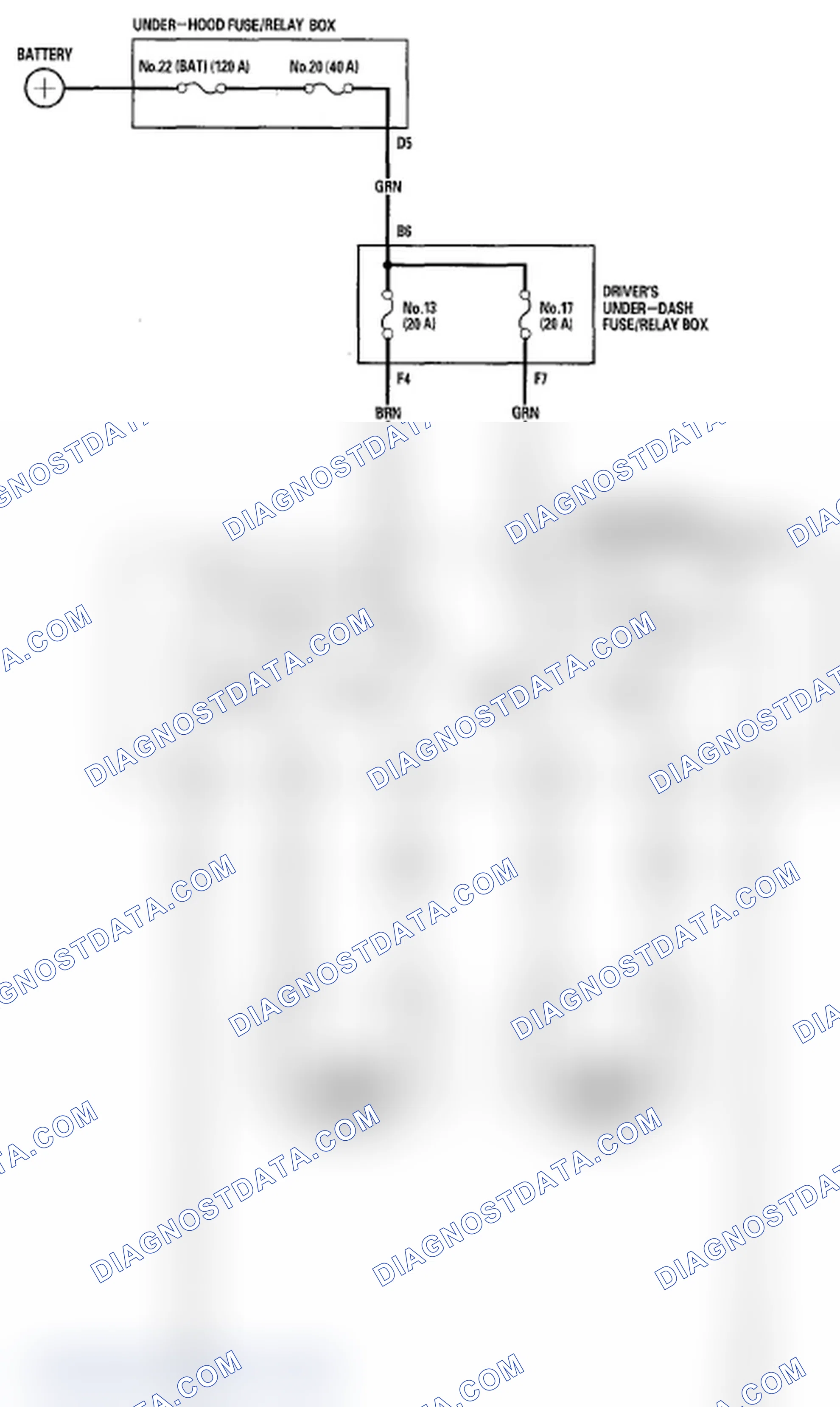 Scheme 104: Circuit Diagram - Front Passenger's Power Seat