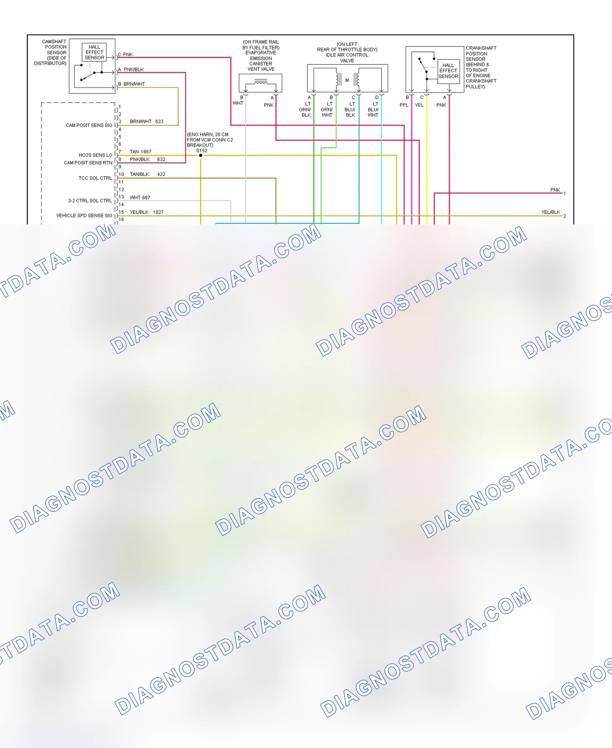 Scheme 7: PCM Wiring Diagram (Astro & Safari - 4.3L - 1 Of 4)