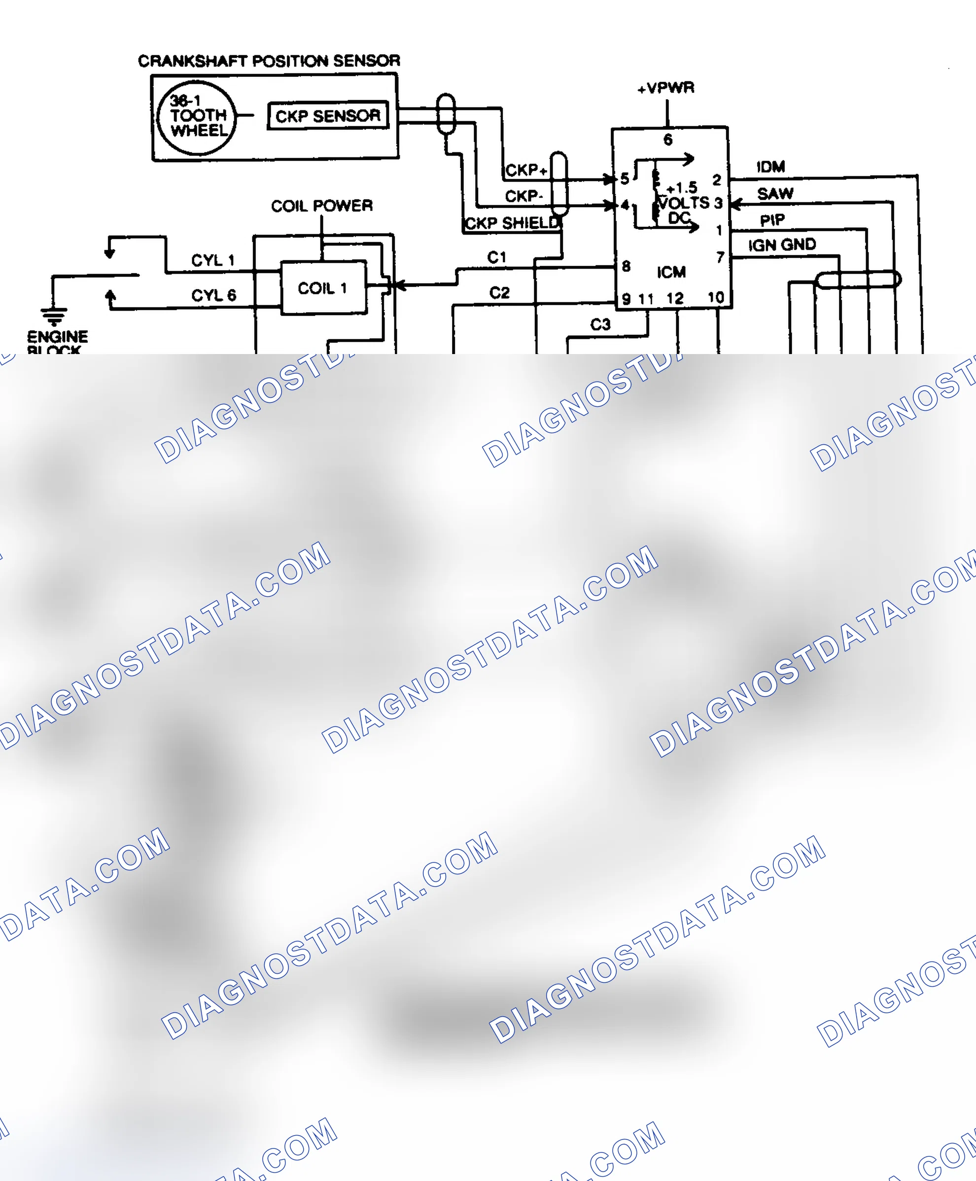 Scheme 204: EI Block Diagram (4.6L)
