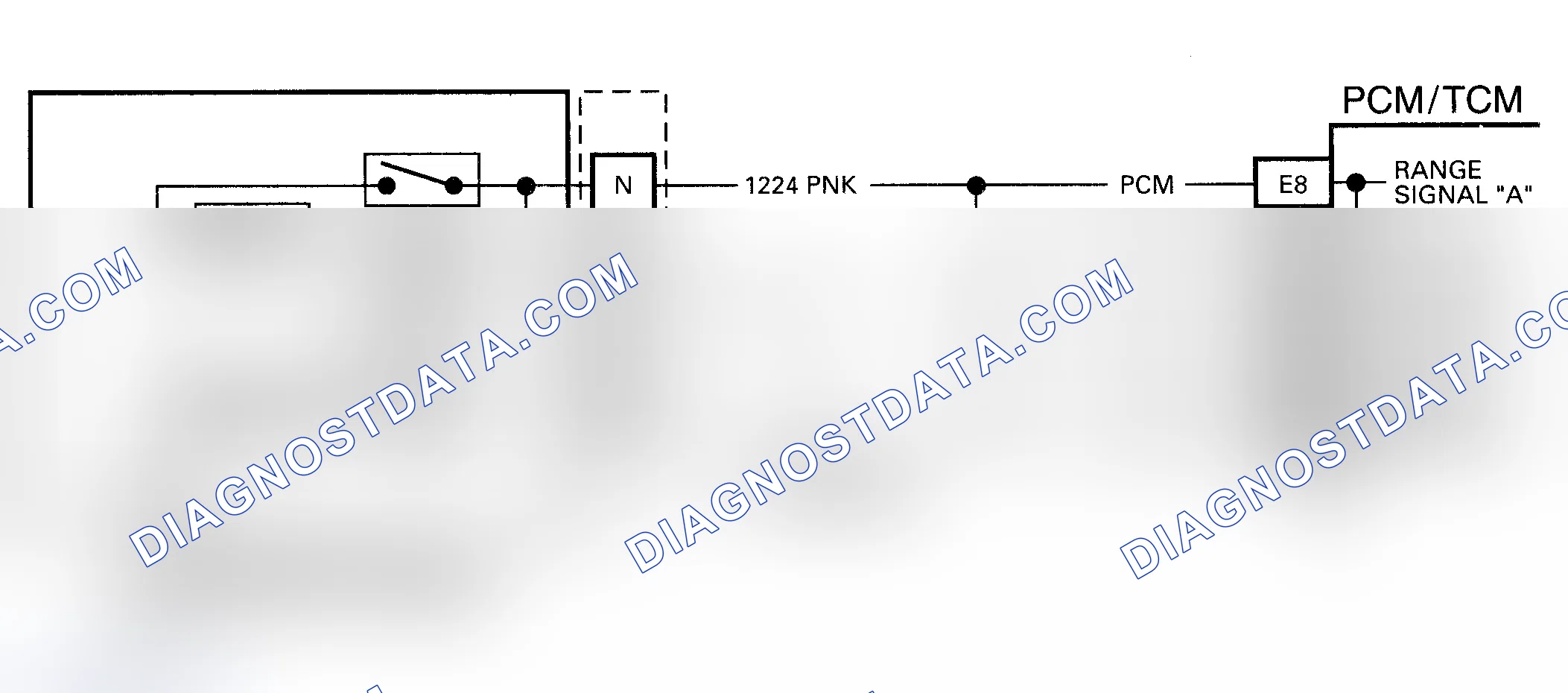 Scheme 33: DTC 28 Schematic (4L80-E) Transmission Range Pressure Switch Circuit Fault
