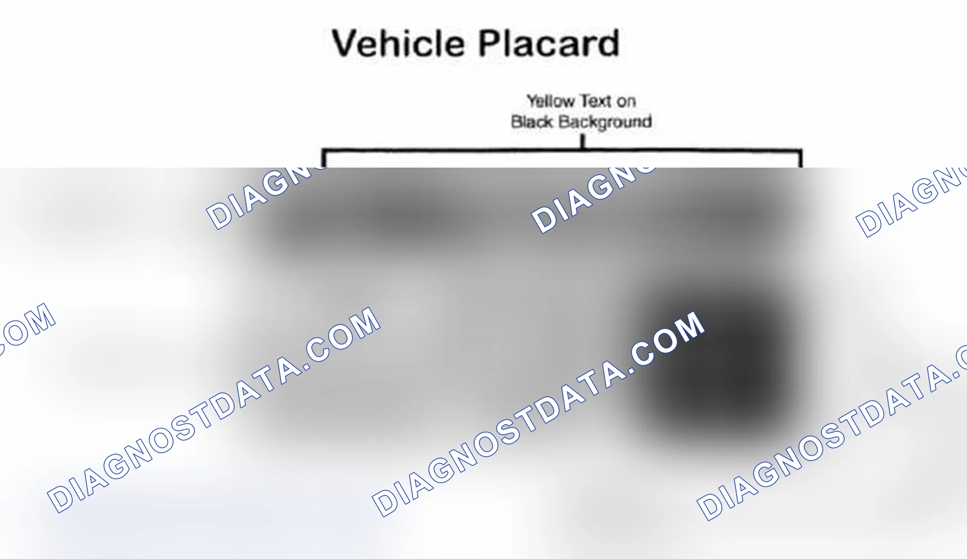 Scheme 28: Vehicle Tire Placard - Typical