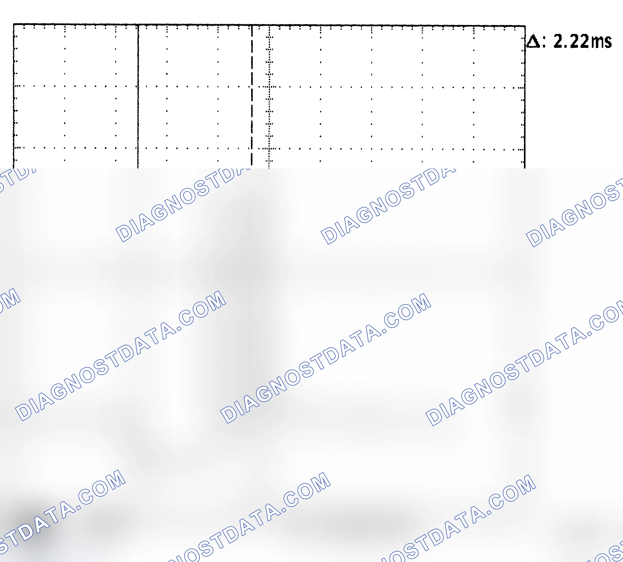 Scheme 326: Injector Waveform (Voltage) - Cursors Used - Known Good
