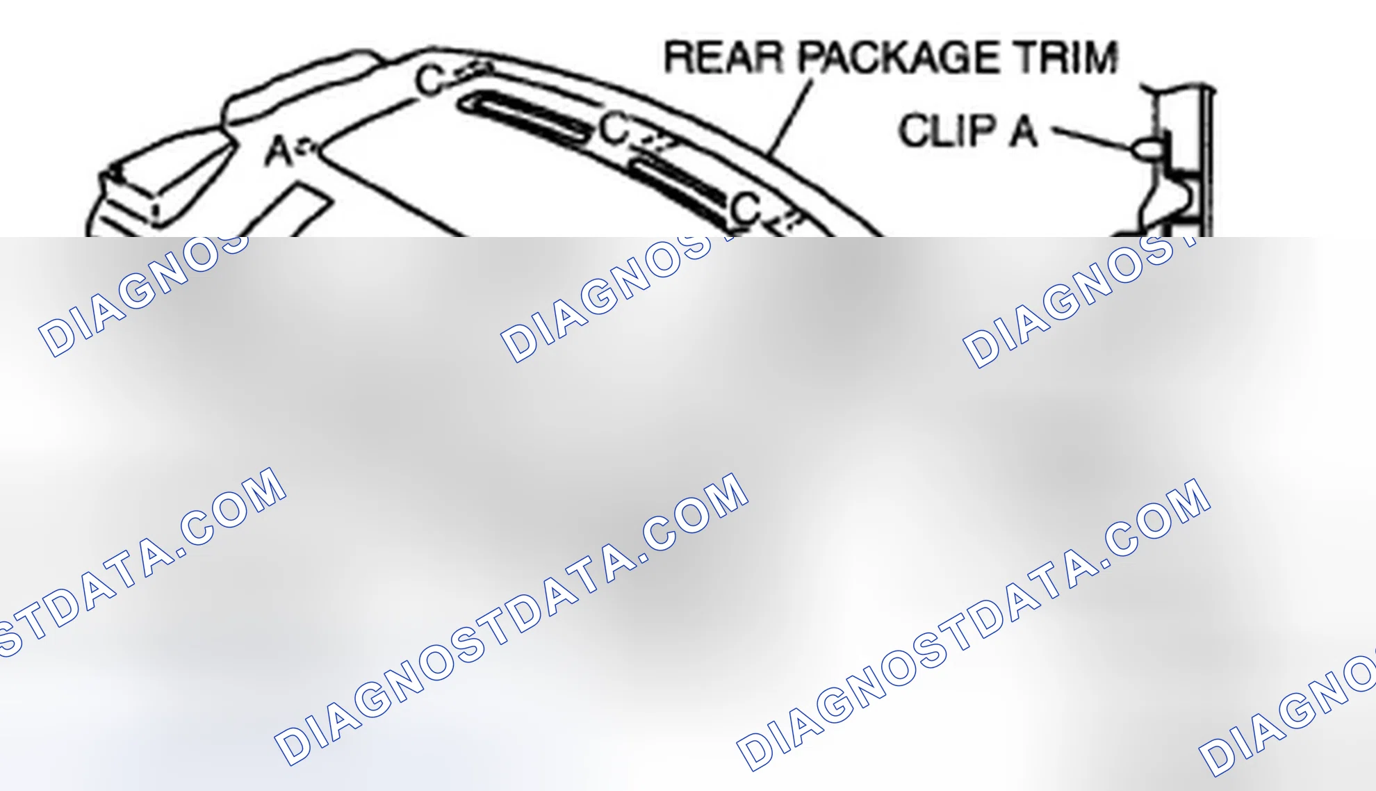 Scheme 34: REAR PACKAGE TRIM REMOVAL/INSTALLATION