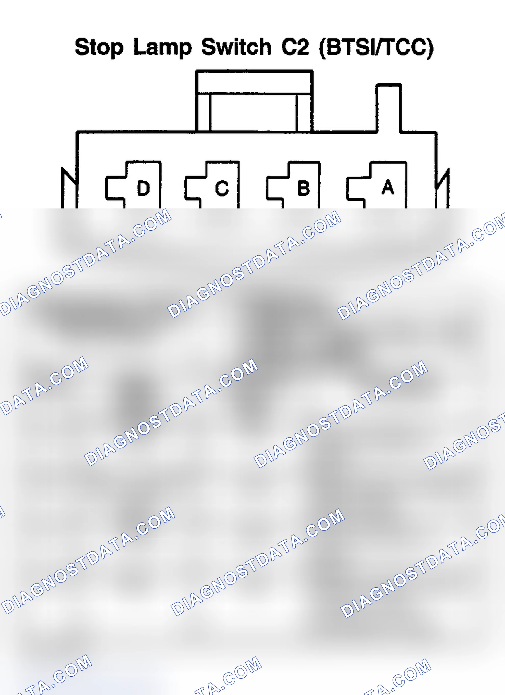 Scheme 85: STOP LAMP SWITCH C2 (BRAKE TRANSMISSION SHIFT INTERLOCK/TORQUE CONVERTER CLUTCH)