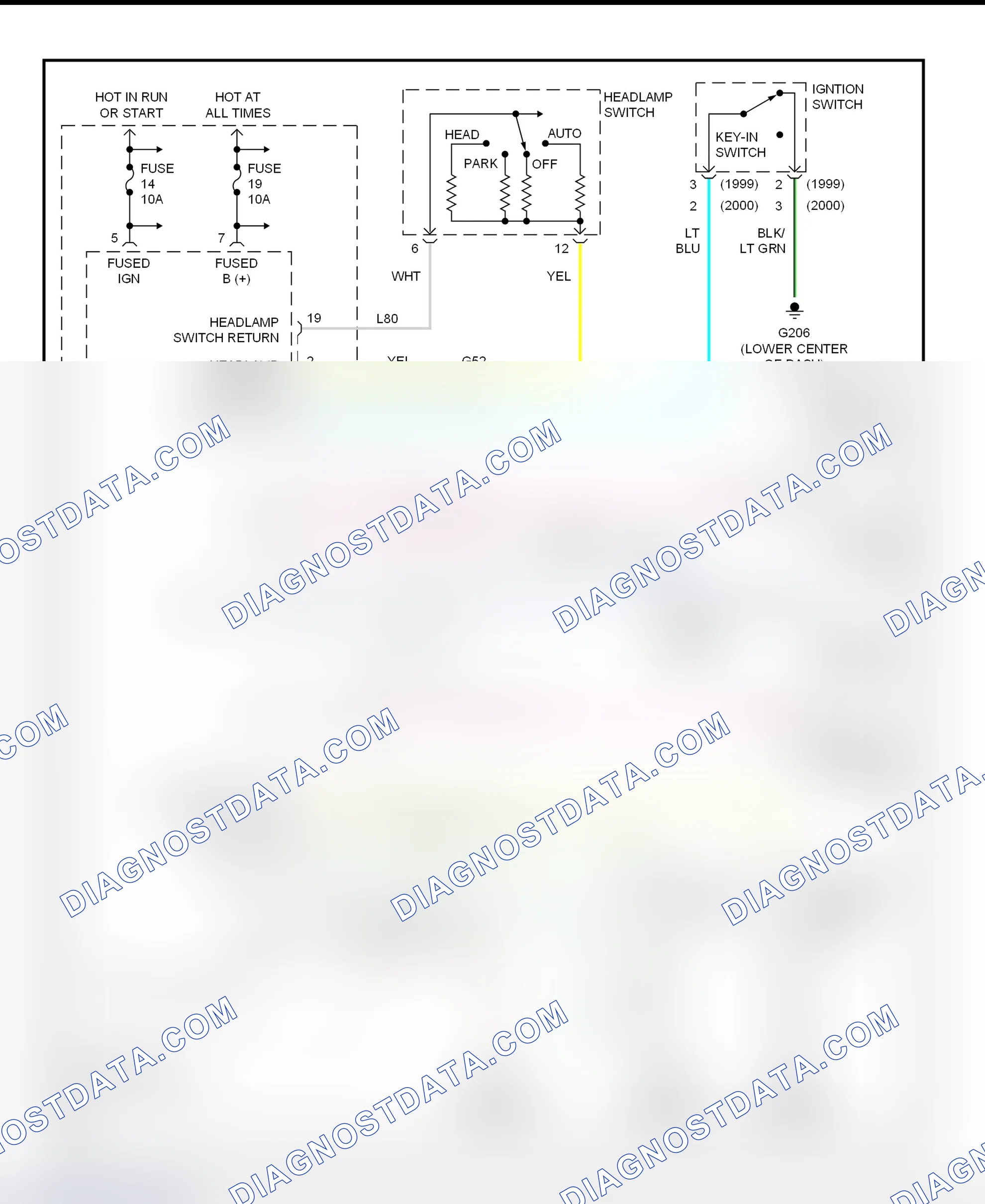Fig. 4: Warning Systems Wiring Diagram (Concorde, Intrepid, LHS & 300M)