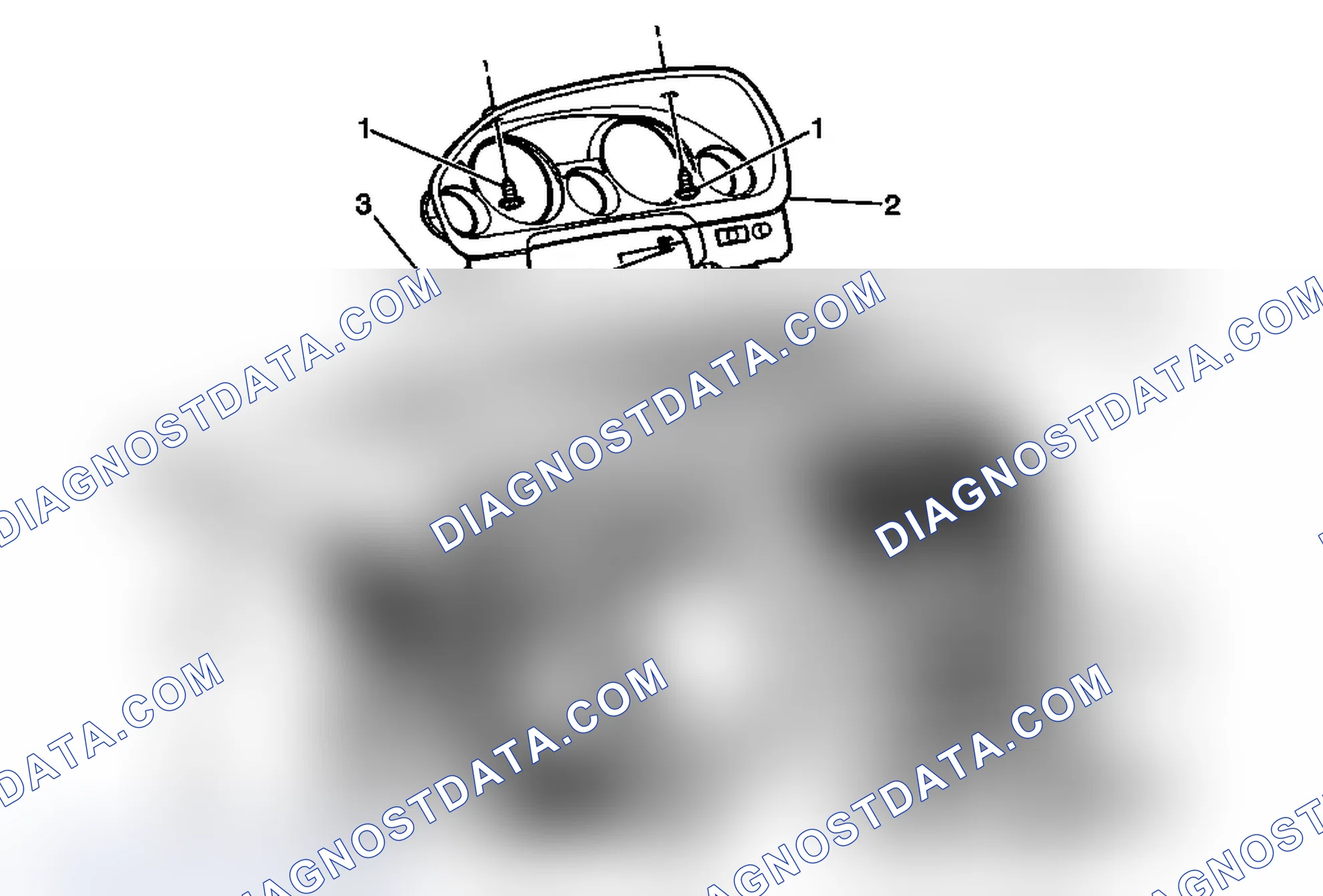 Scheme 124: Instrument Panel Cluster Trim Plate Replacement (Acadia)