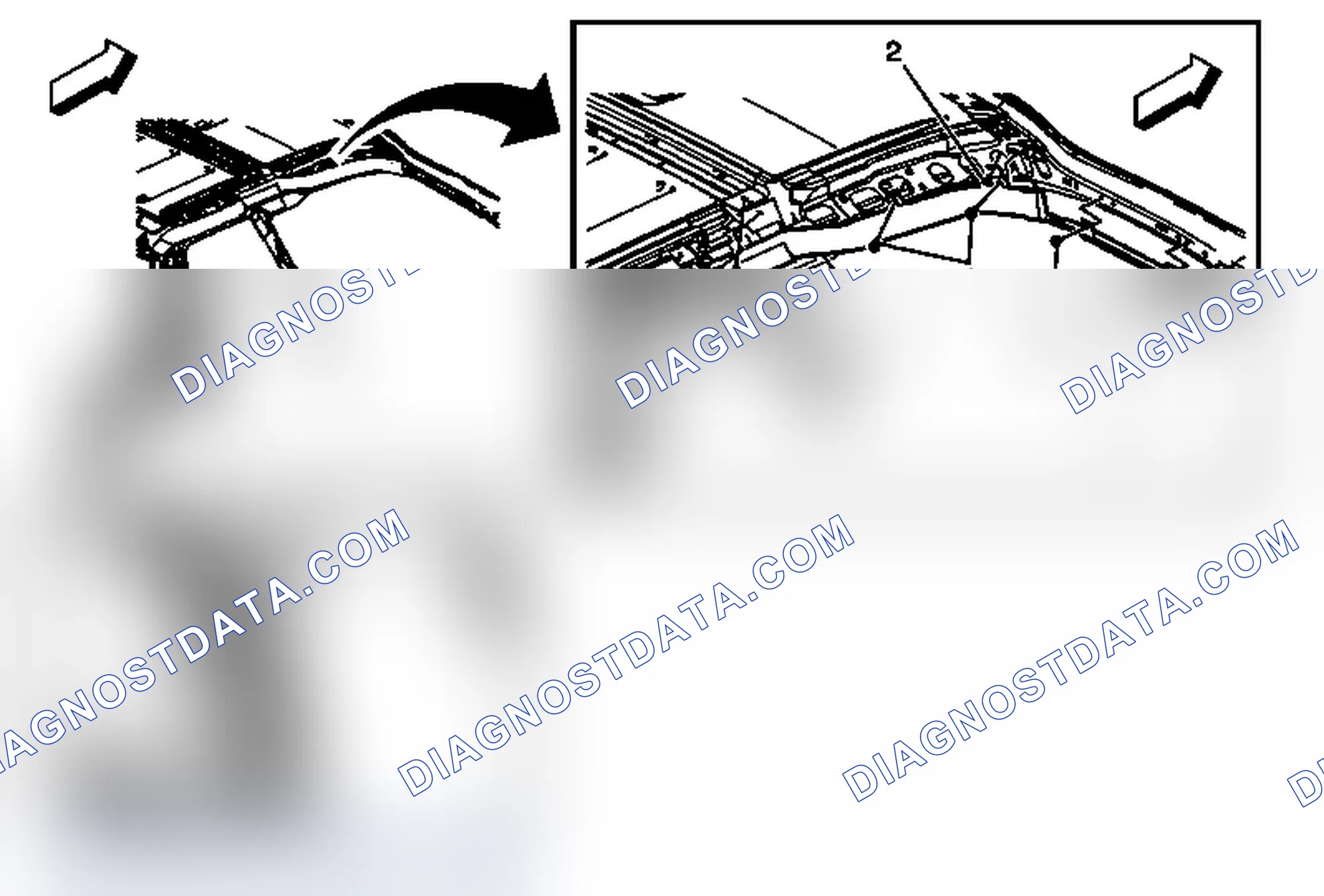 Scheme 21: Roof Side Rail Inflatable Restraint Module Replacement (Extended Cab)