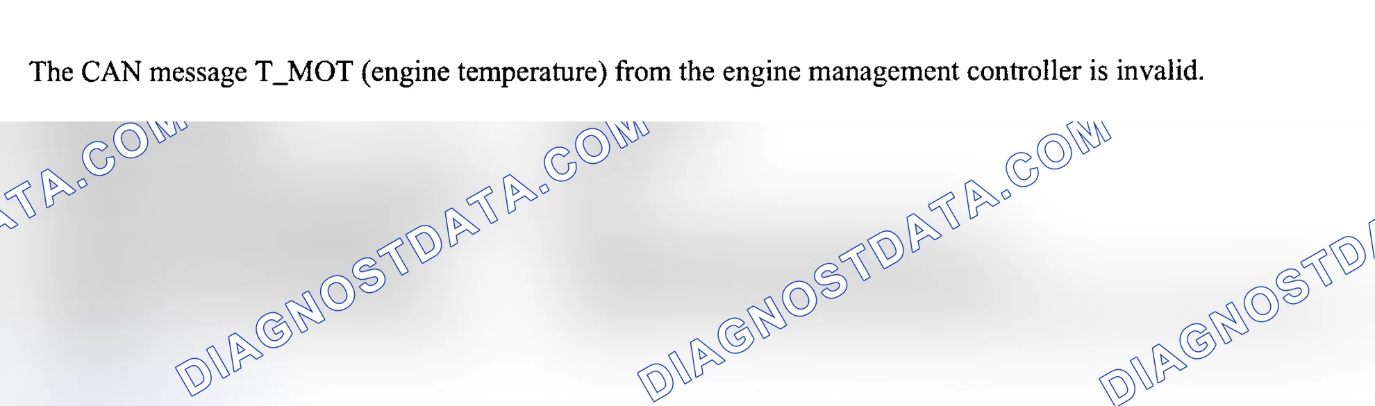 Scheme 71: FAULT CODE 19: CAN MESSAGE T-MOT INVALID (FFH)/CAN MESSAGE: ENGINE TEMPERATURE INVALID