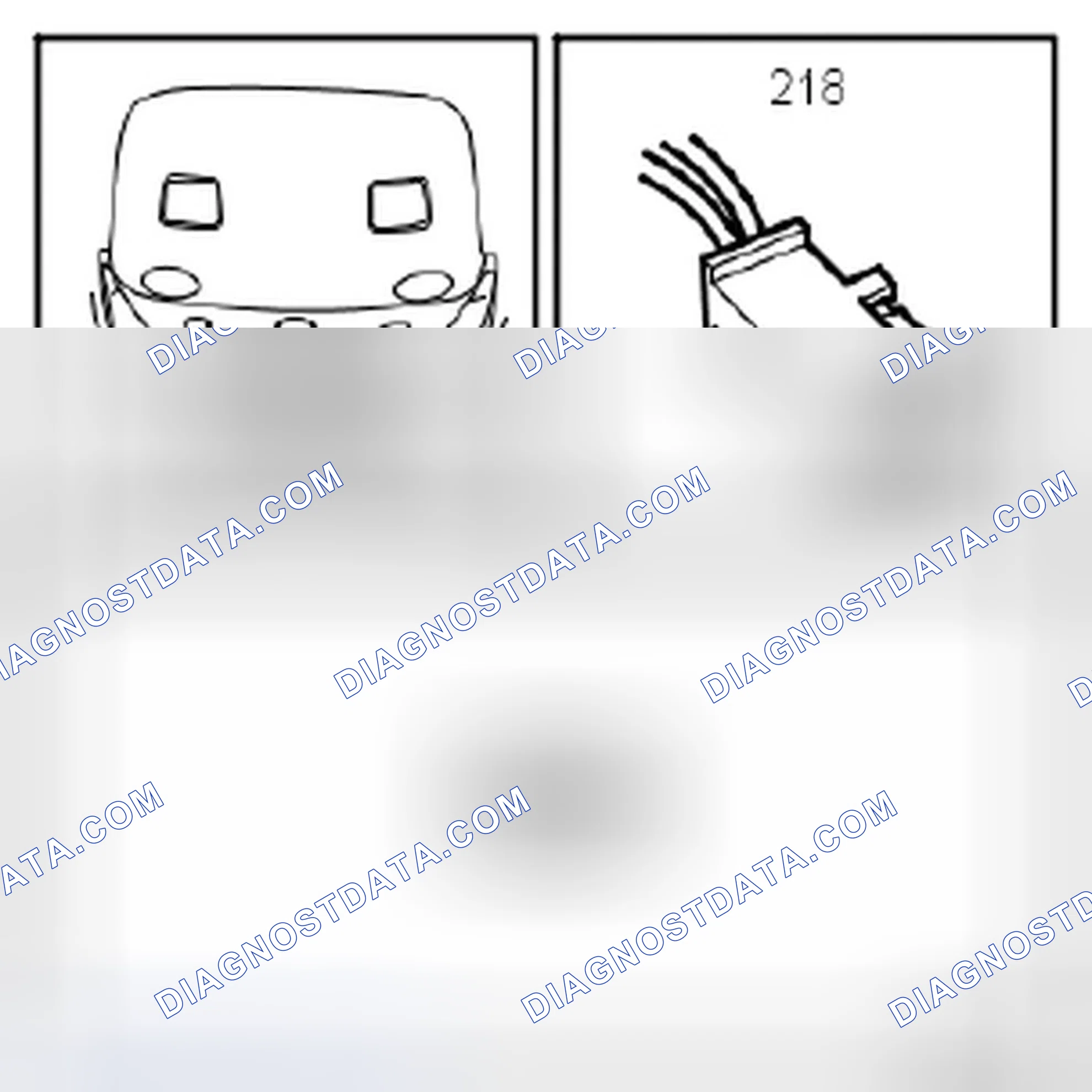 Scheme 604: Temperature sensor, cabin air (218)