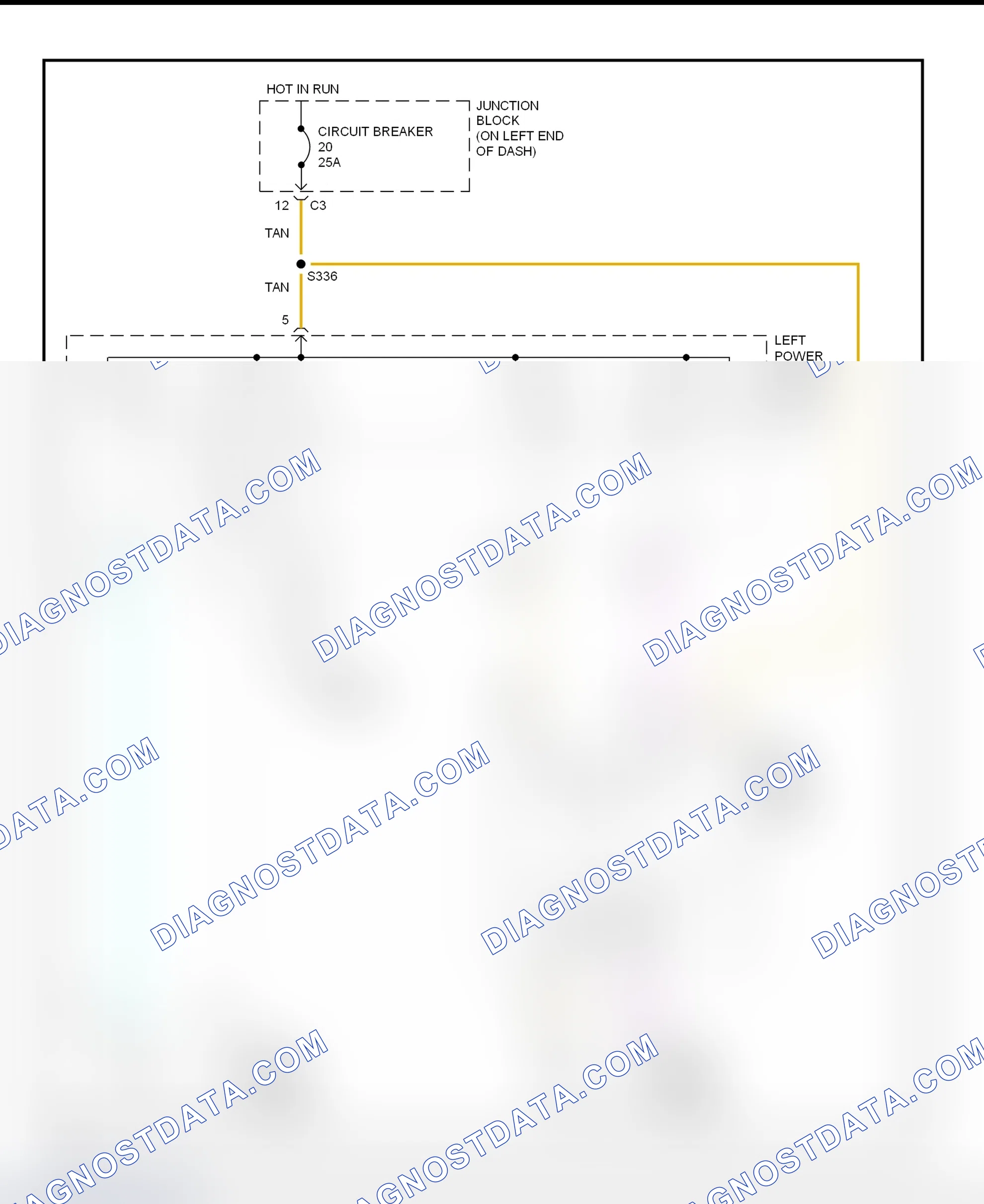 Scheme 2: Power Window System Wiring Diagram (Dakota - 2-Door)