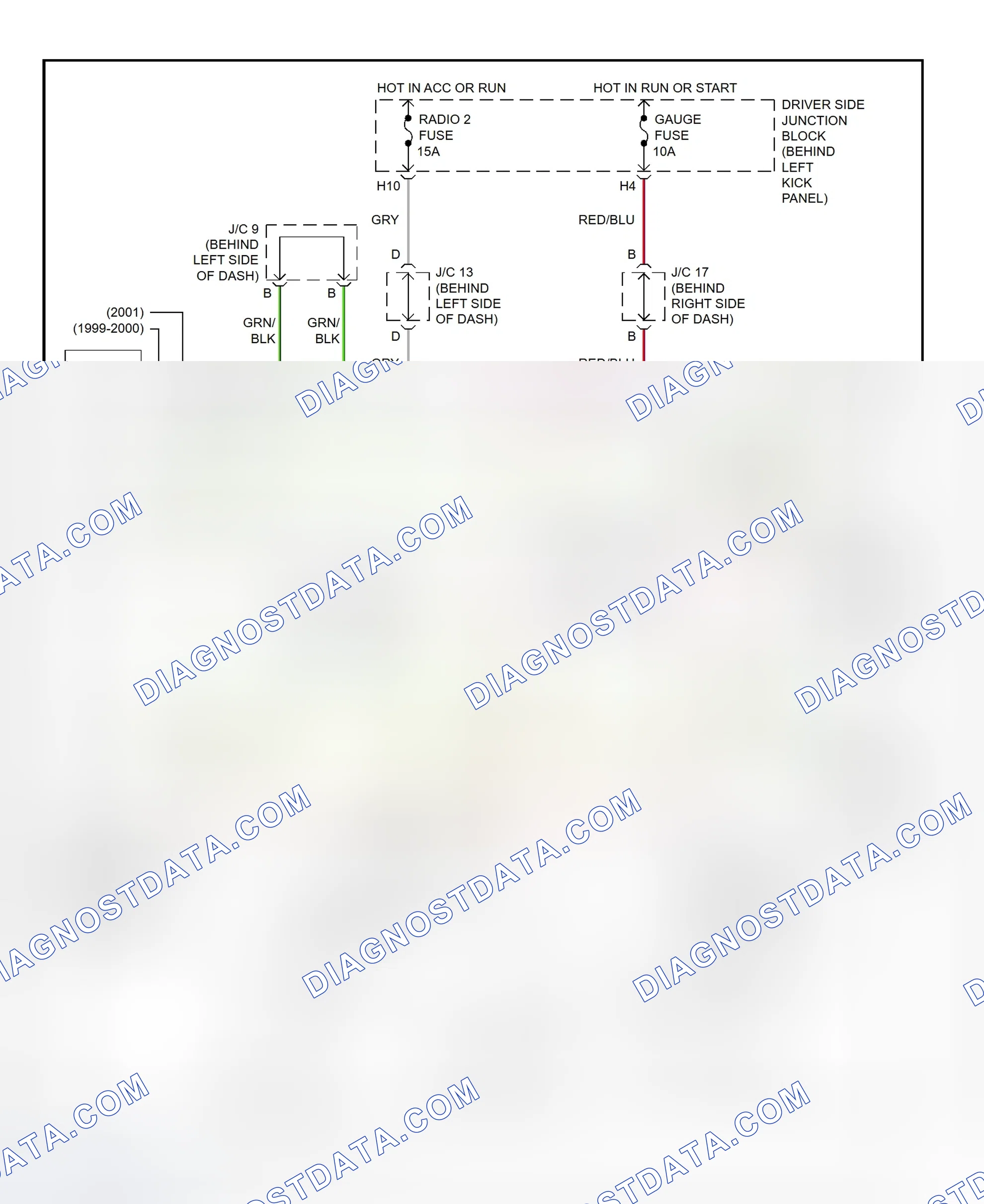Scheme 291: Shift Interlock System Wiring Diagram (2001 - Lexus GS430)