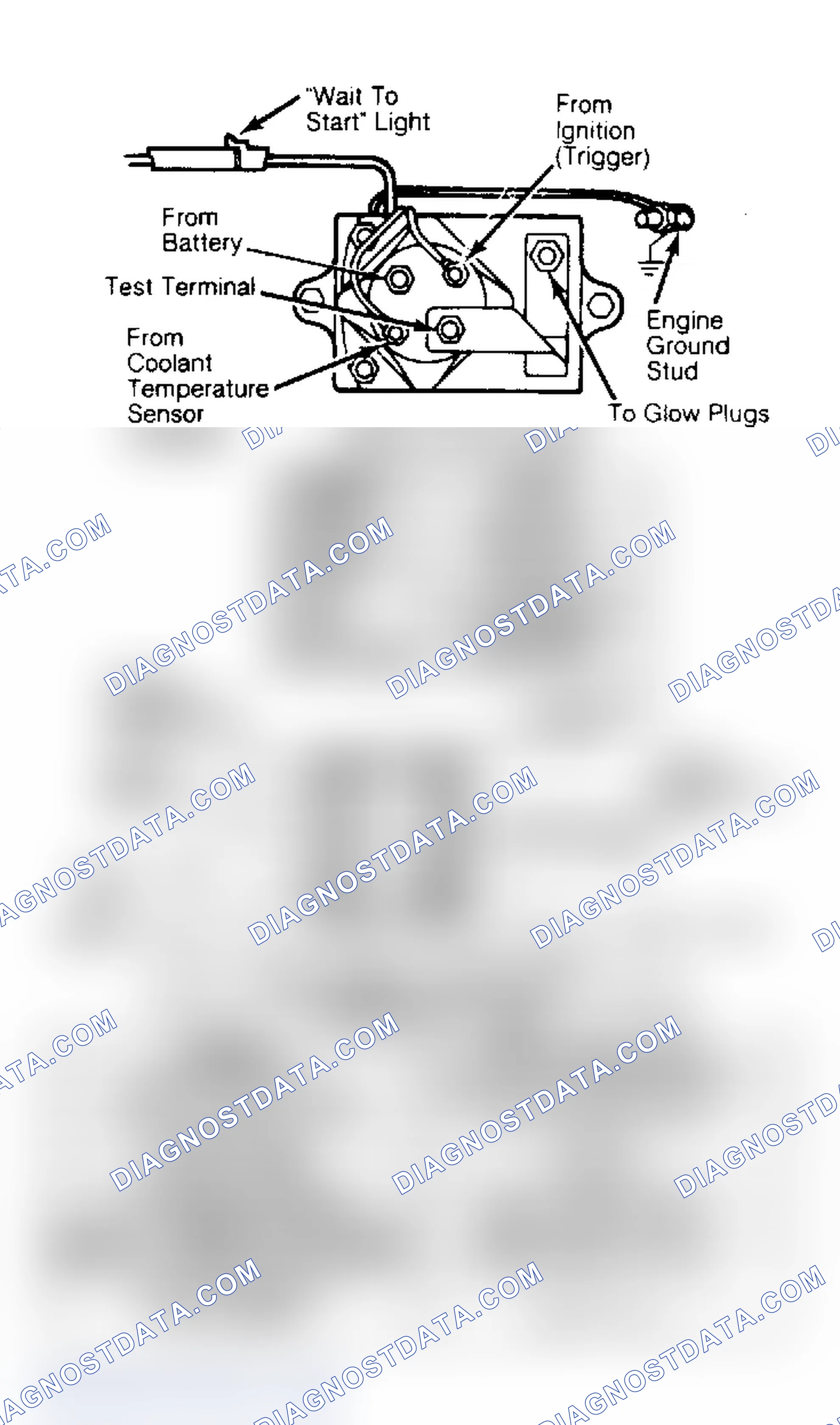 Scheme 11: GLOW PLUG SYSTEM
