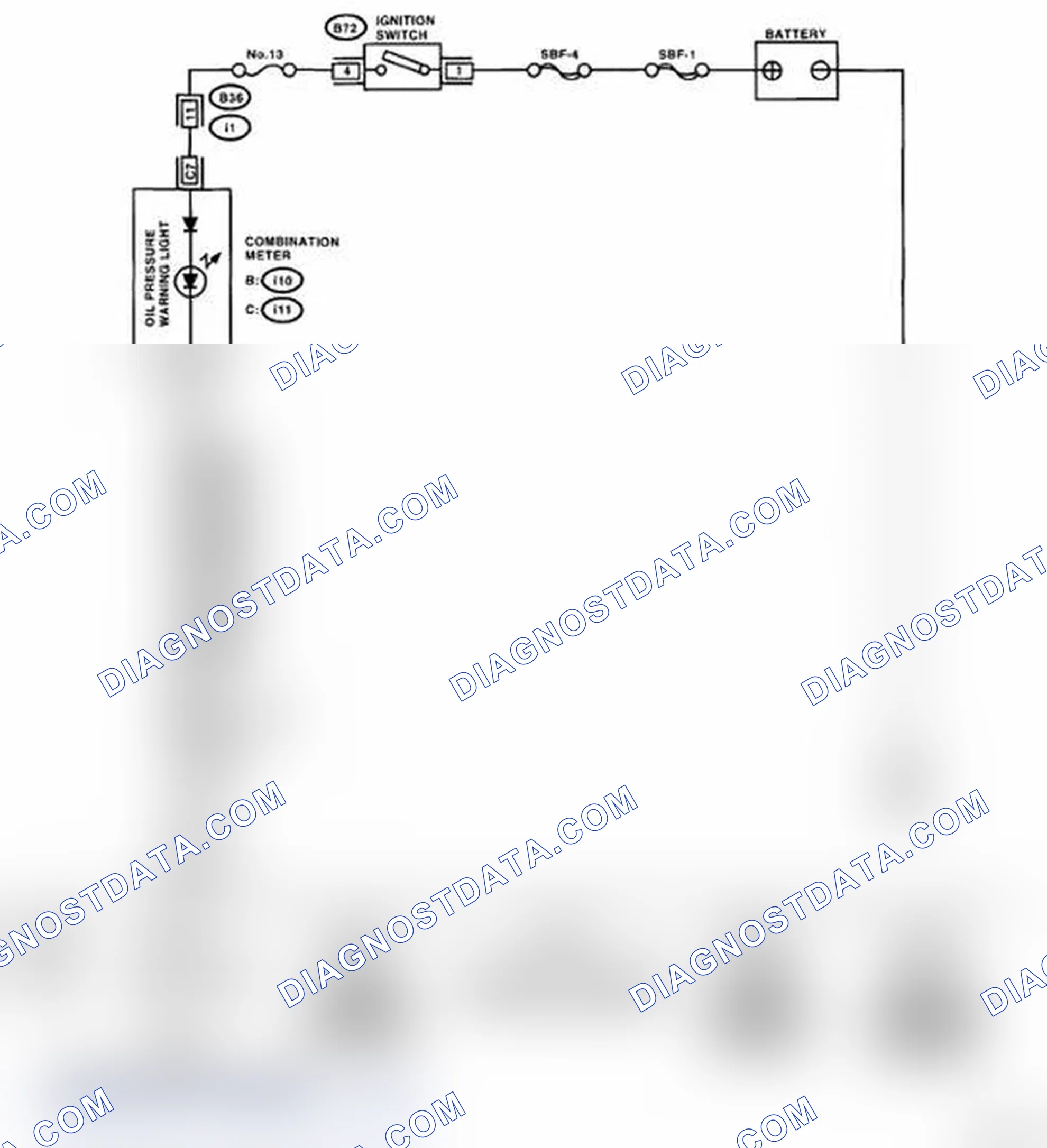 Fig. 3: Oil Pressure System - Wiring Diagram