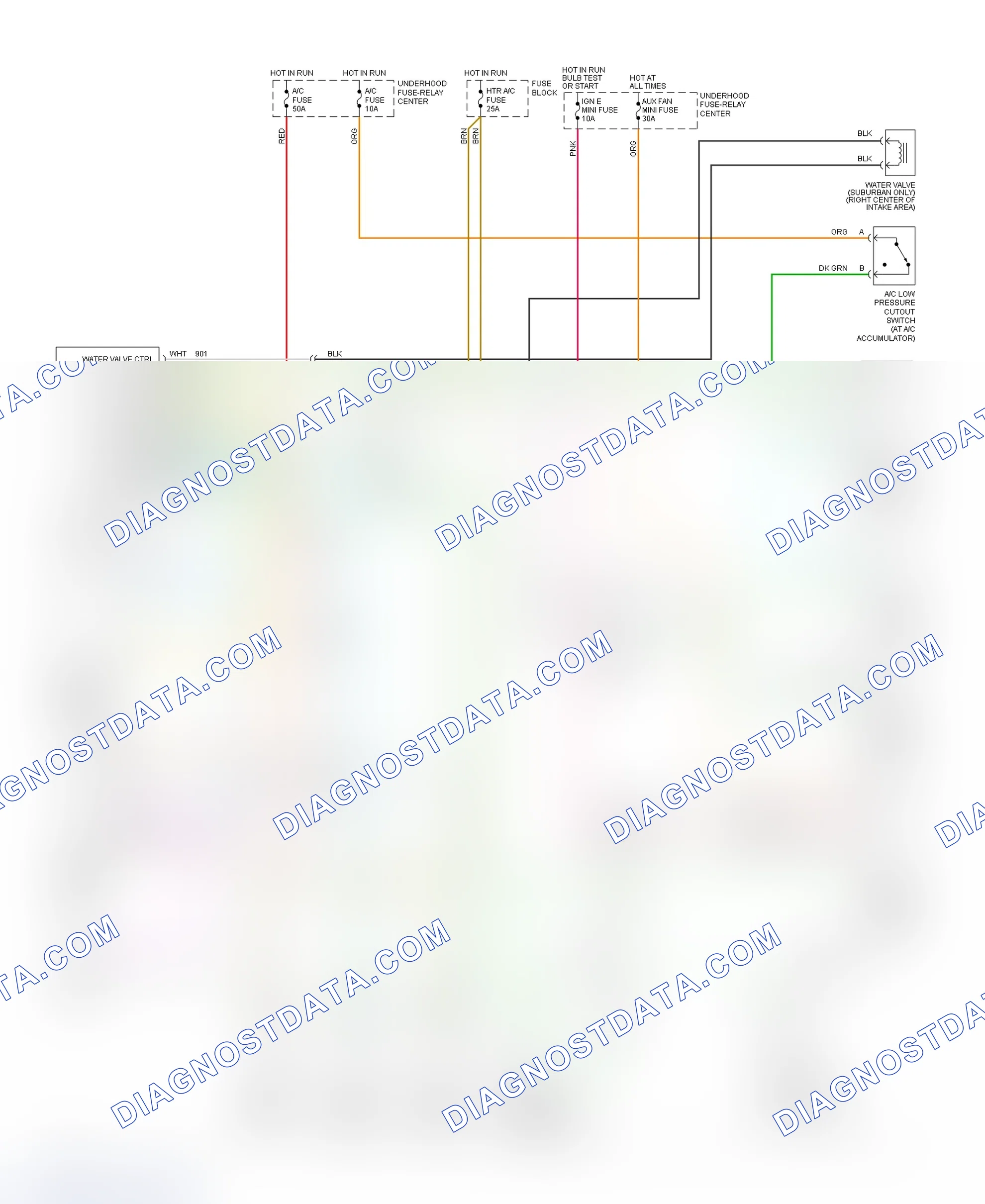 Scheme 10: Manual A/C-Heater System Wiring Diagram